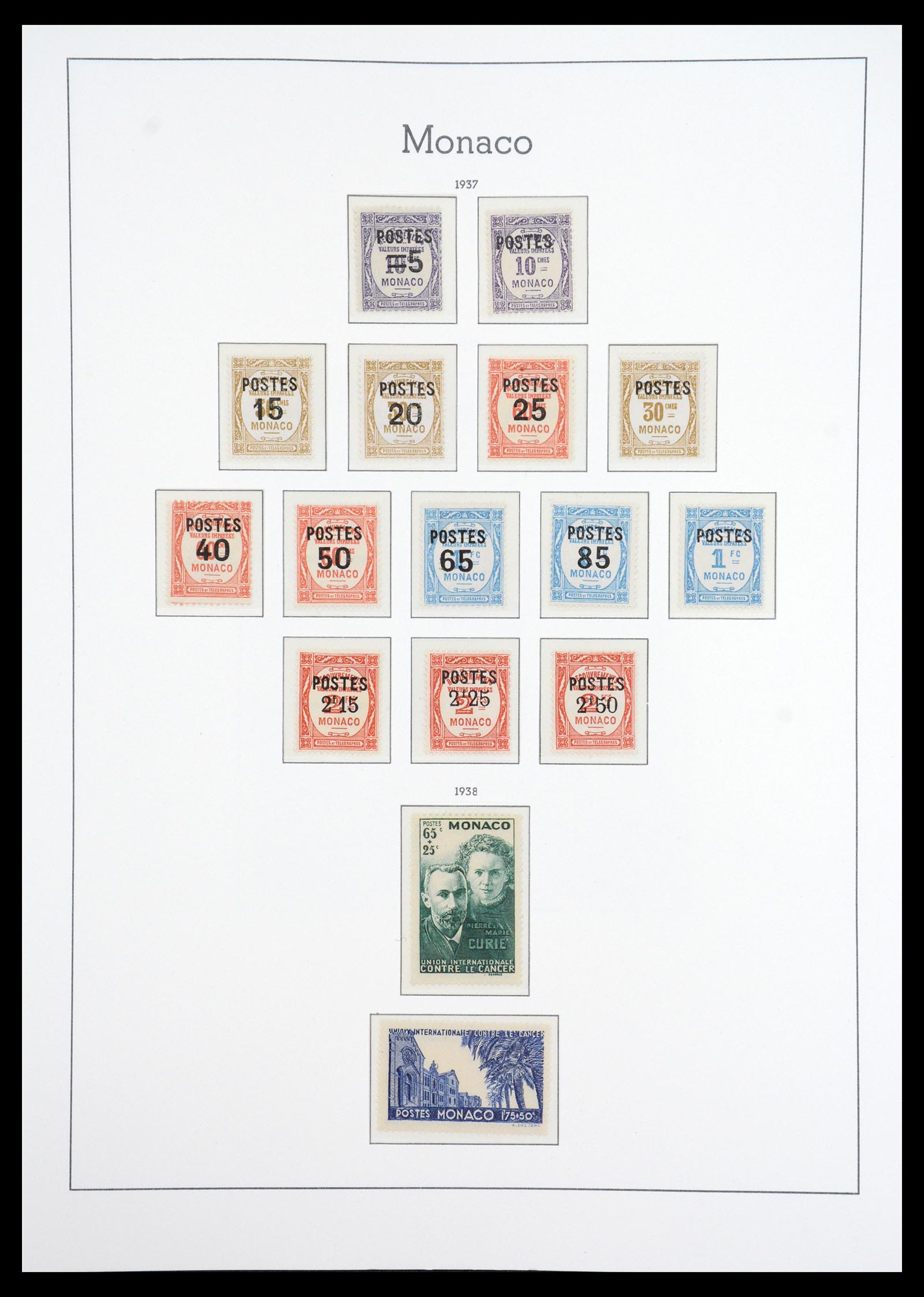 36735 013 - Postzegelverzameling 36735 Monaco 1885-1966.