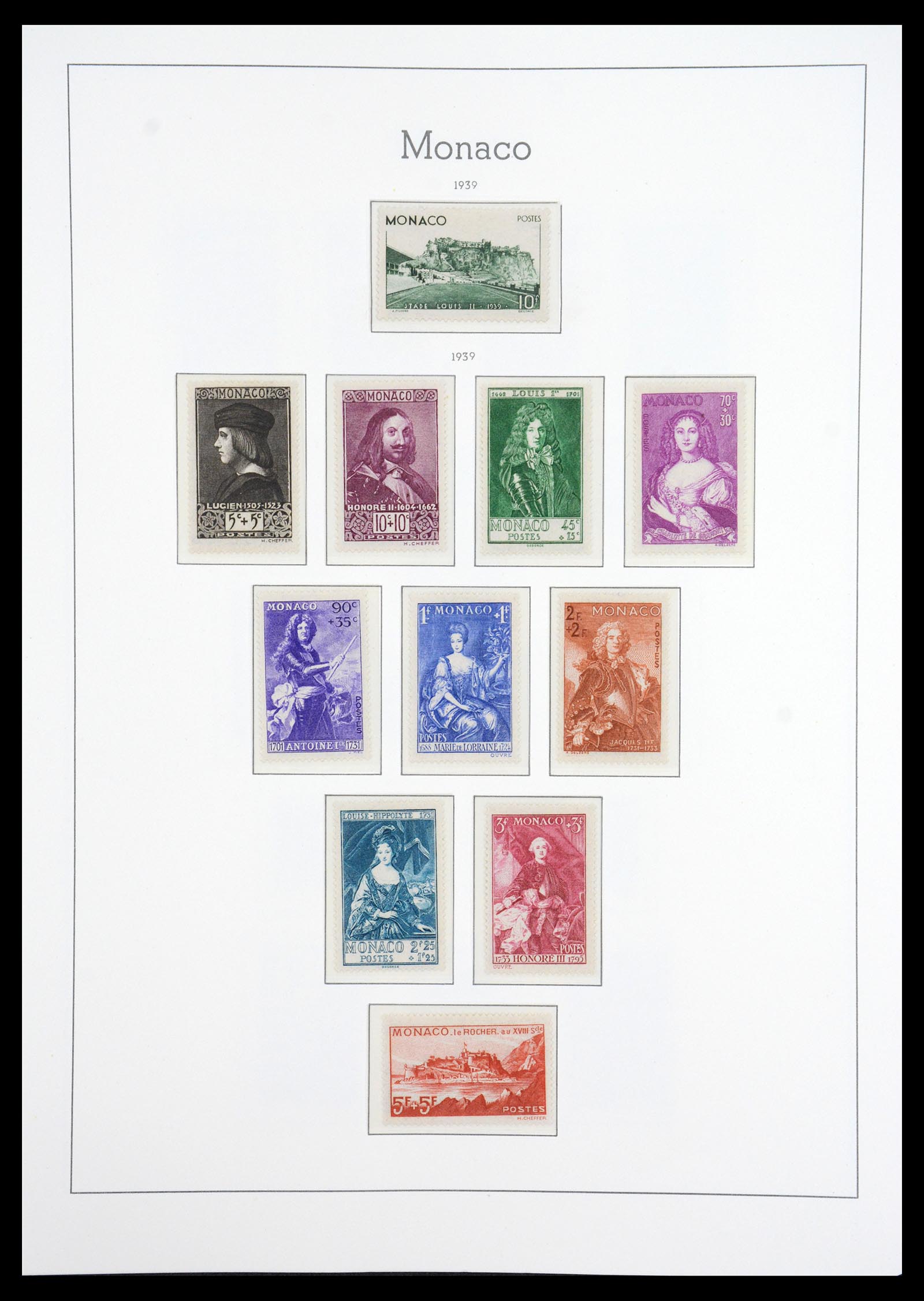 36735 017 - Postzegelverzameling 36735 Monaco 1885-1966.