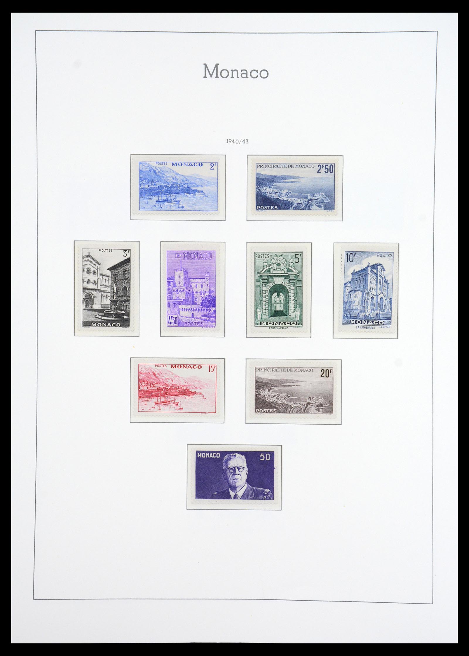 36735 020 - Postzegelverzameling 36735 Monaco 1885-1966.