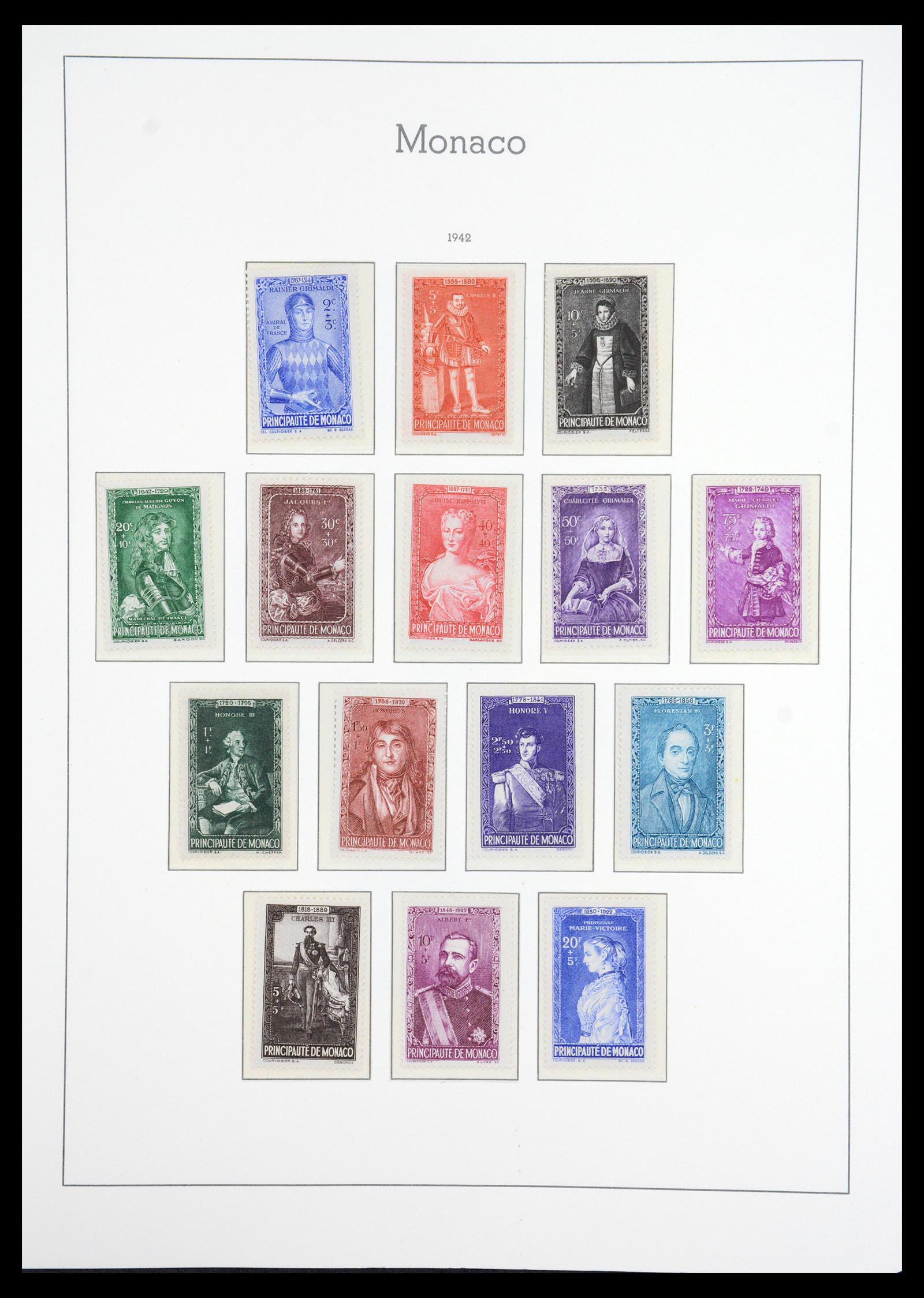 36735 023 - Postzegelverzameling 36735 Monaco 1885-1966.