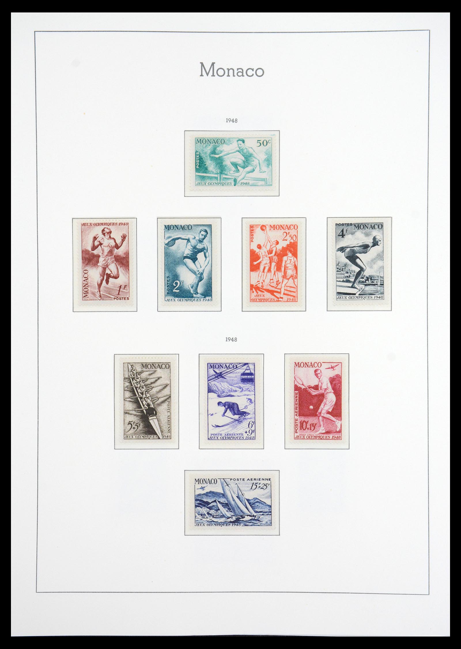 36735 032 - Postzegelverzameling 36735 Monaco 1885-1966.
