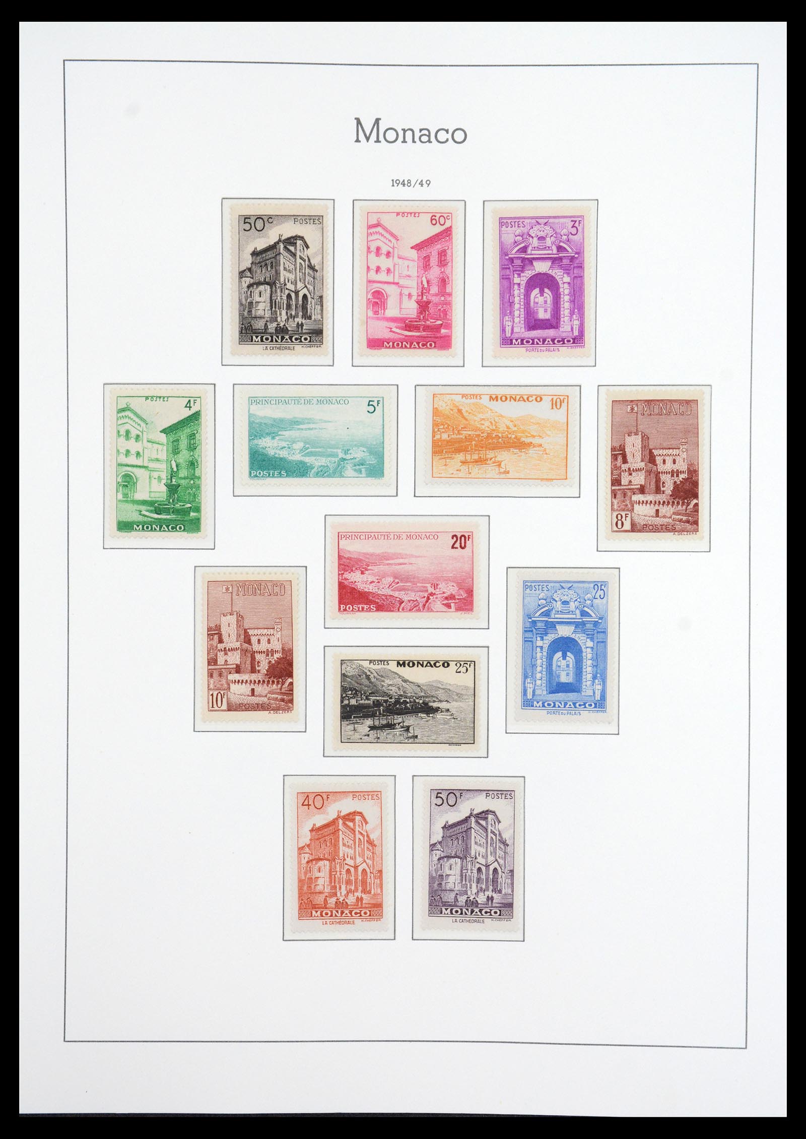 36735 037 - Postzegelverzameling 36735 Monaco 1885-1966.
