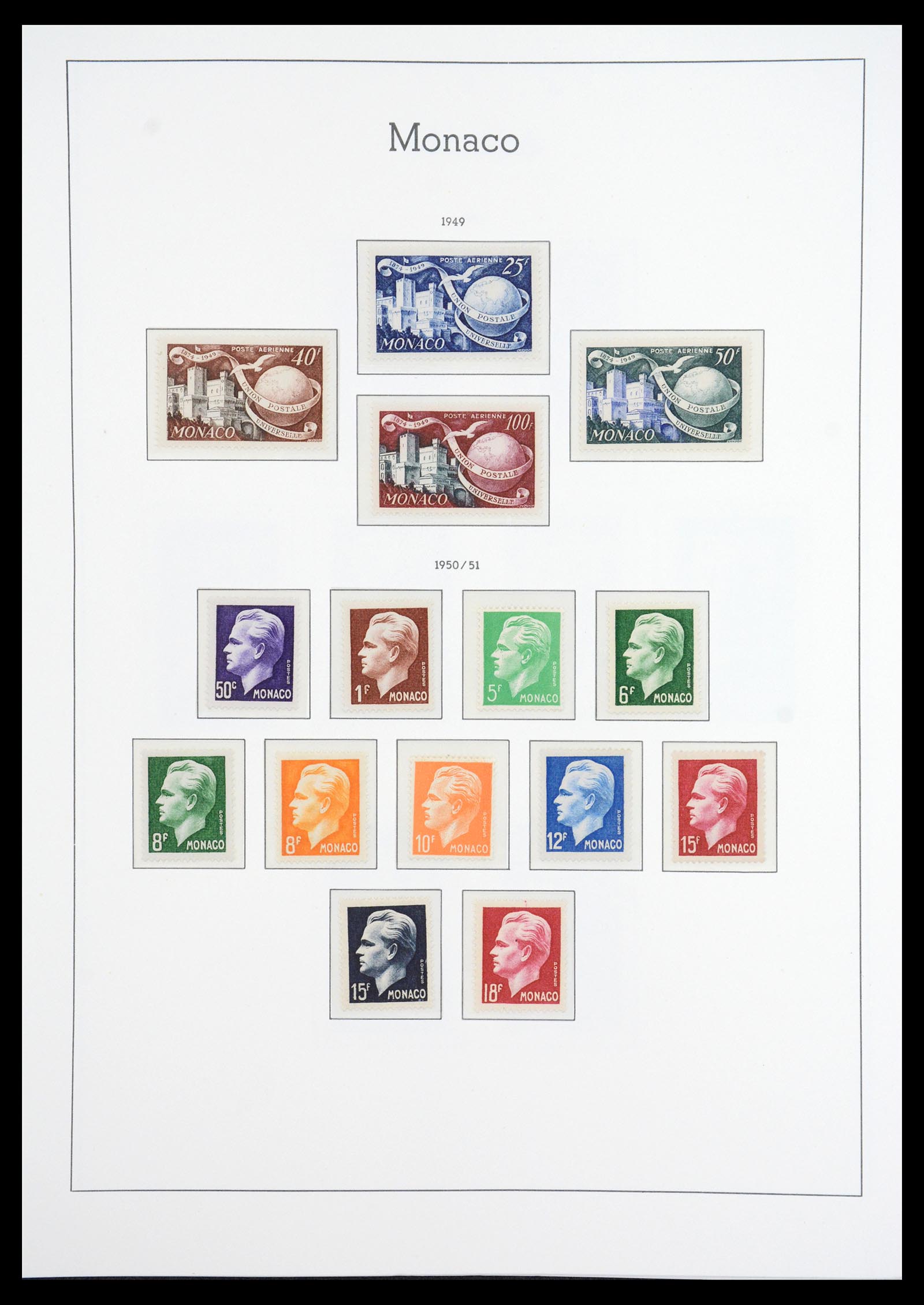 36735 040 - Postzegelverzameling 36735 Monaco 1885-1966.