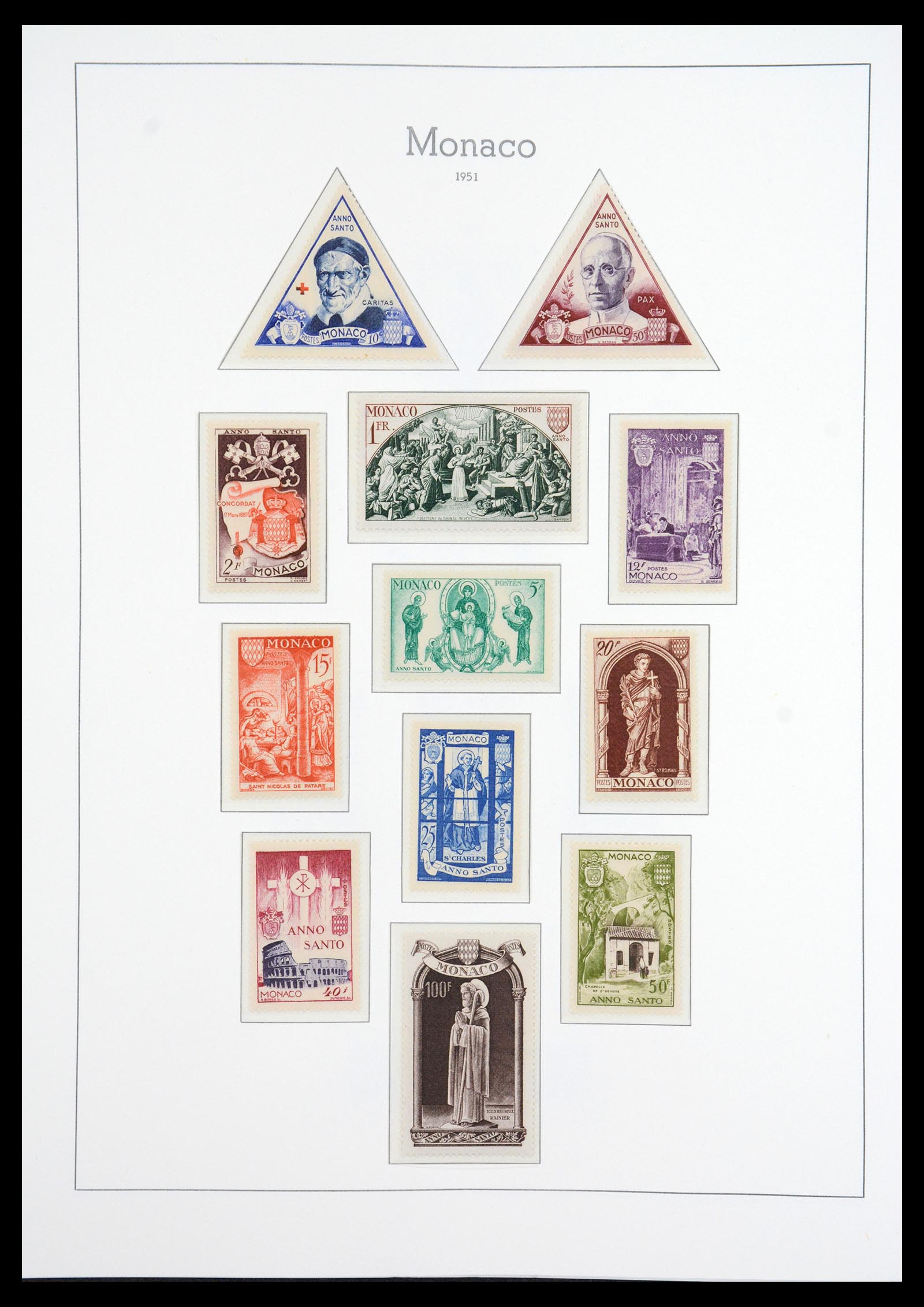 36735 042 - Postzegelverzameling 36735 Monaco 1885-1966.