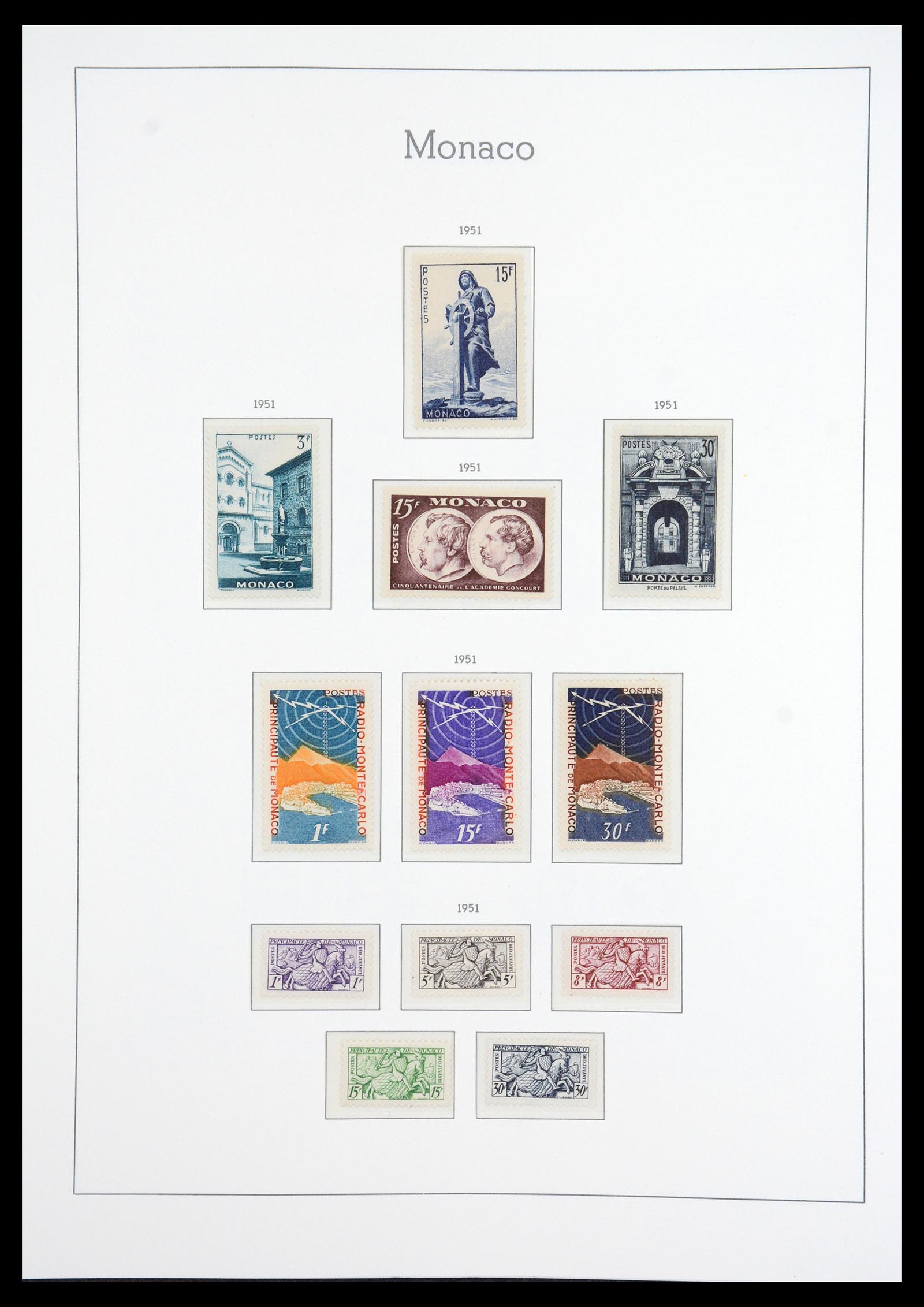36735 043 - Postzegelverzameling 36735 Monaco 1885-1966.