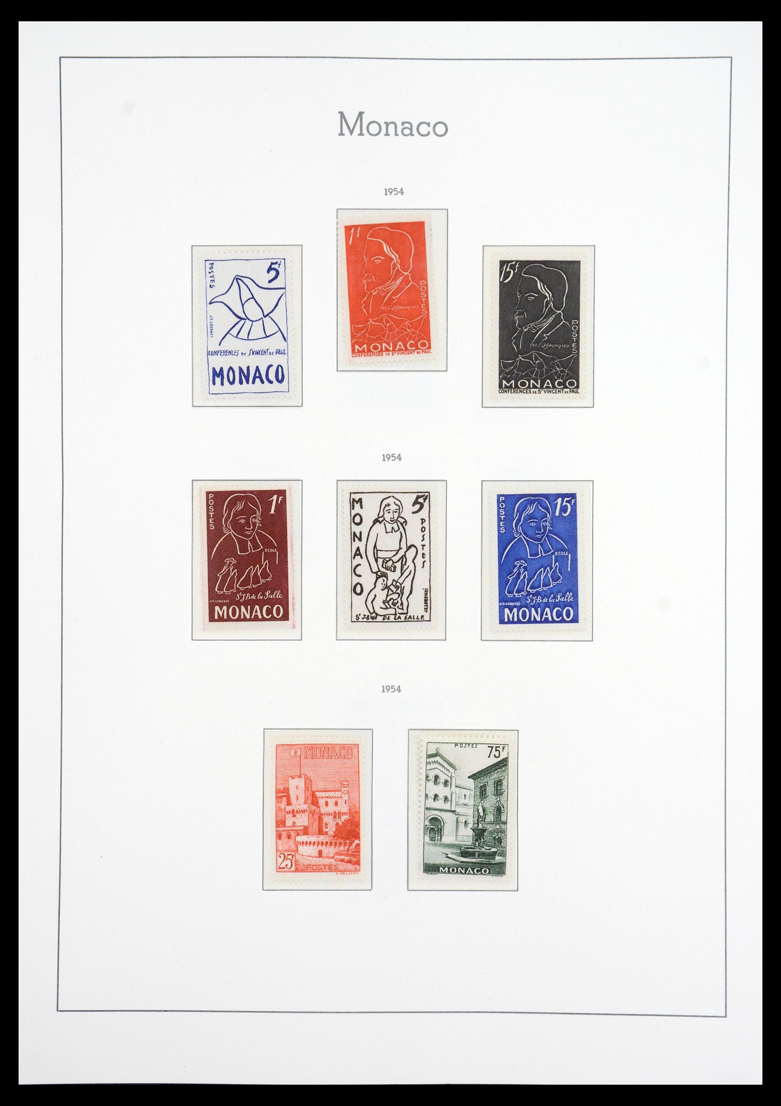 36735 051 - Postzegelverzameling 36735 Monaco 1885-1966.