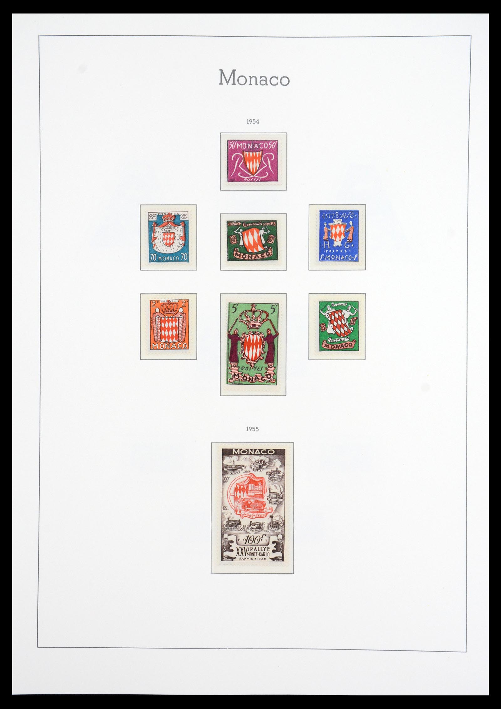 36735 052 - Postzegelverzameling 36735 Monaco 1885-1966.
