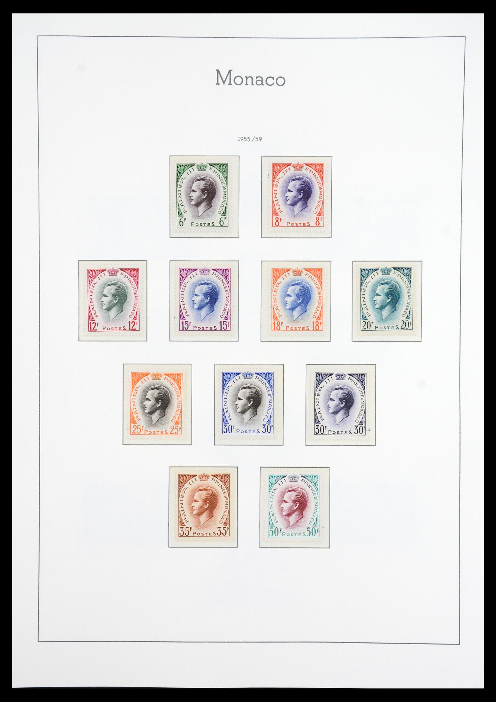 36735 057 - Postzegelverzameling 36735 Monaco 1885-1966.