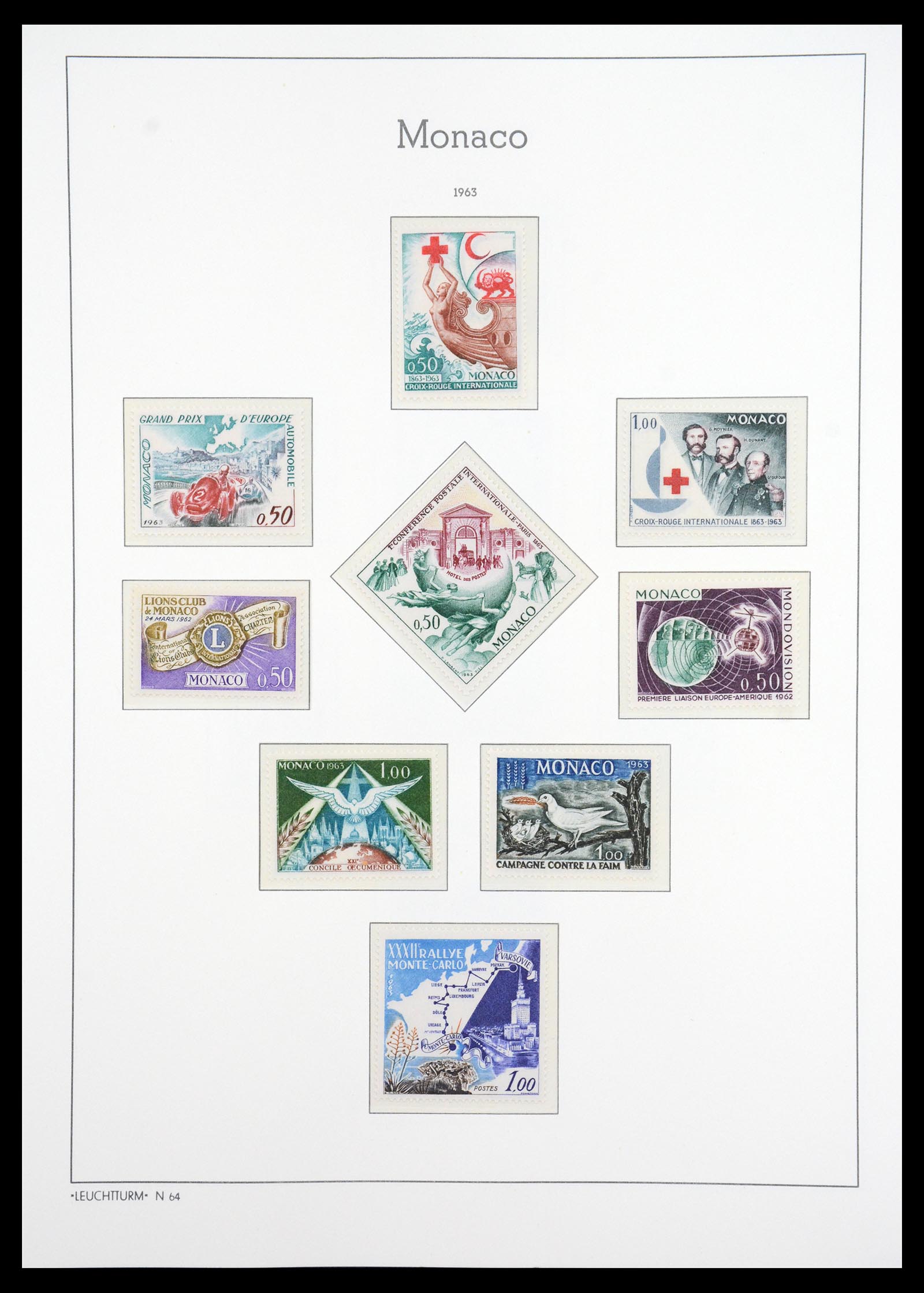 36735 082 - Postzegelverzameling 36735 Monaco 1885-1966.