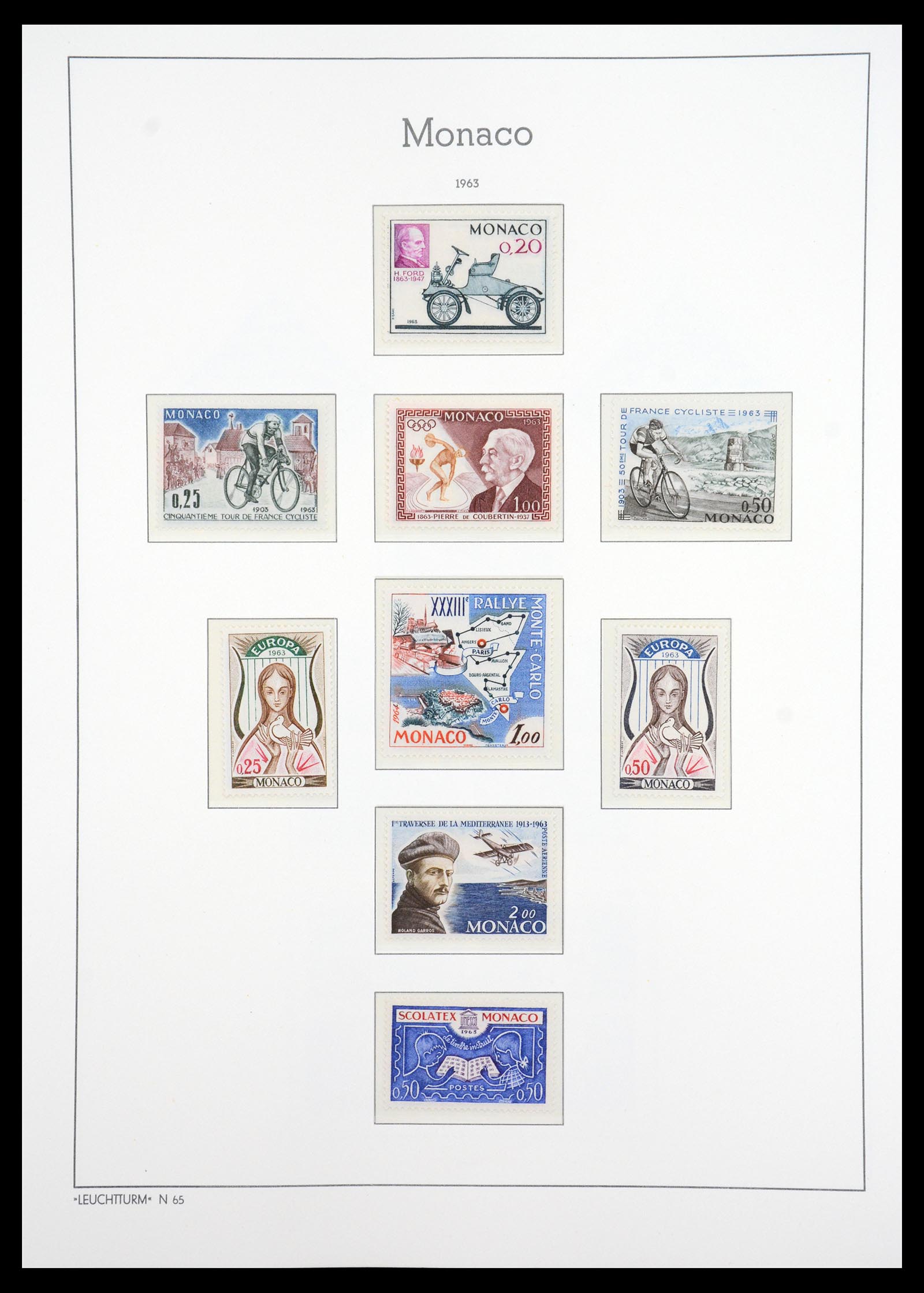 36735 083 - Postzegelverzameling 36735 Monaco 1885-1966.