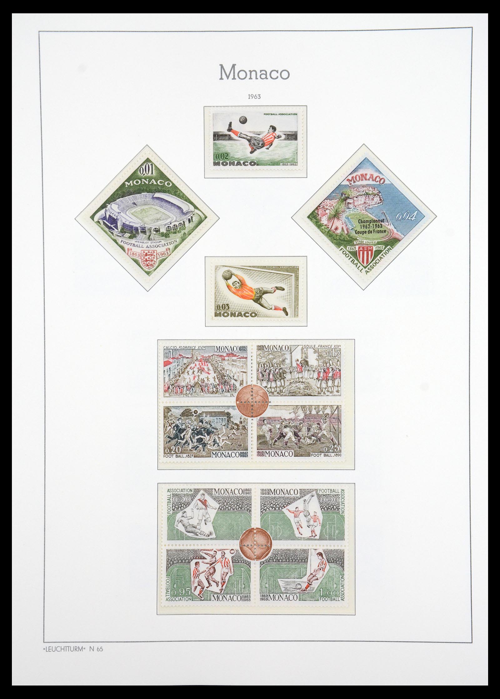 36735 084 - Postzegelverzameling 36735 Monaco 1885-1966.