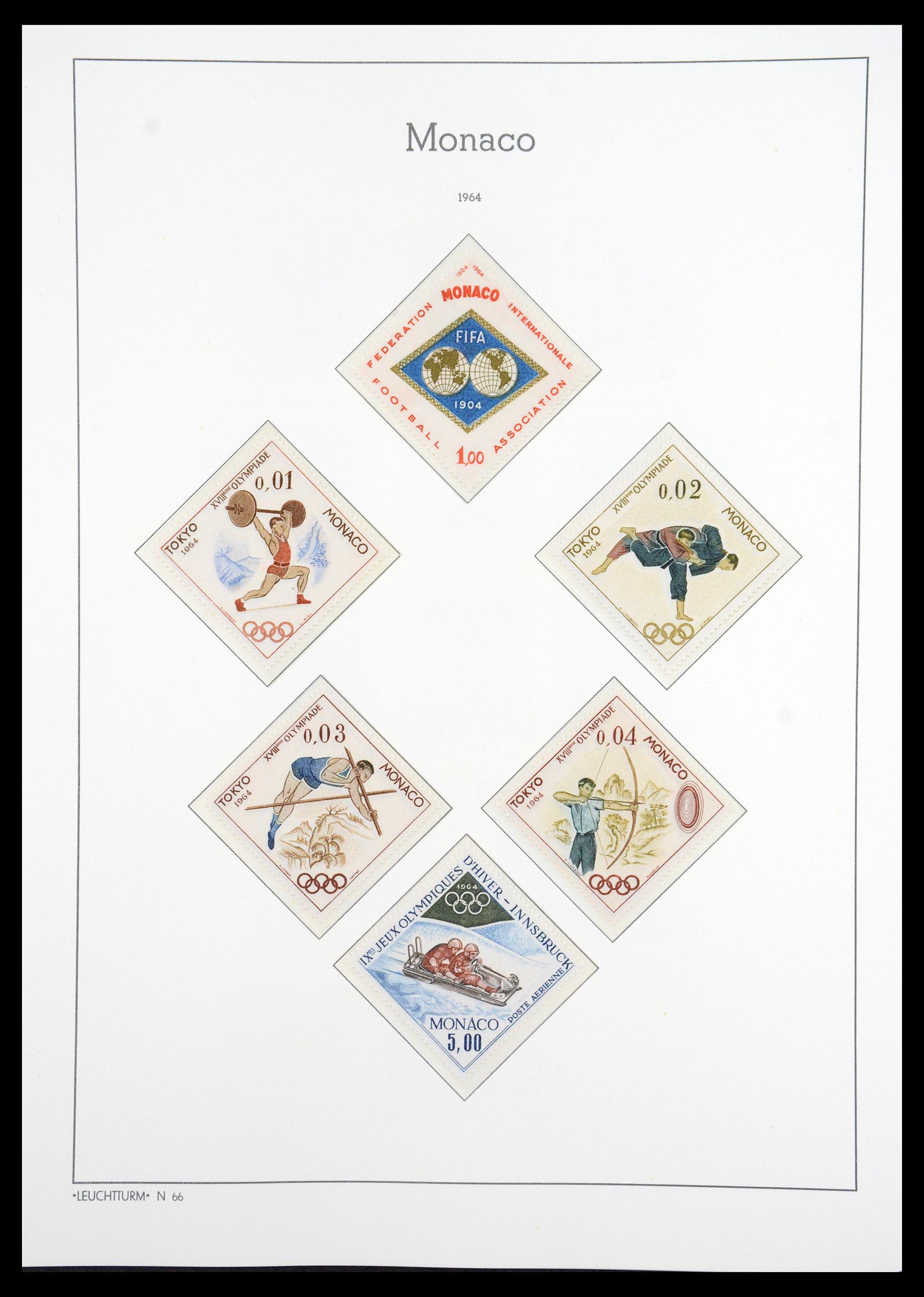 36735 088 - Postzegelverzameling 36735 Monaco 1885-1966.