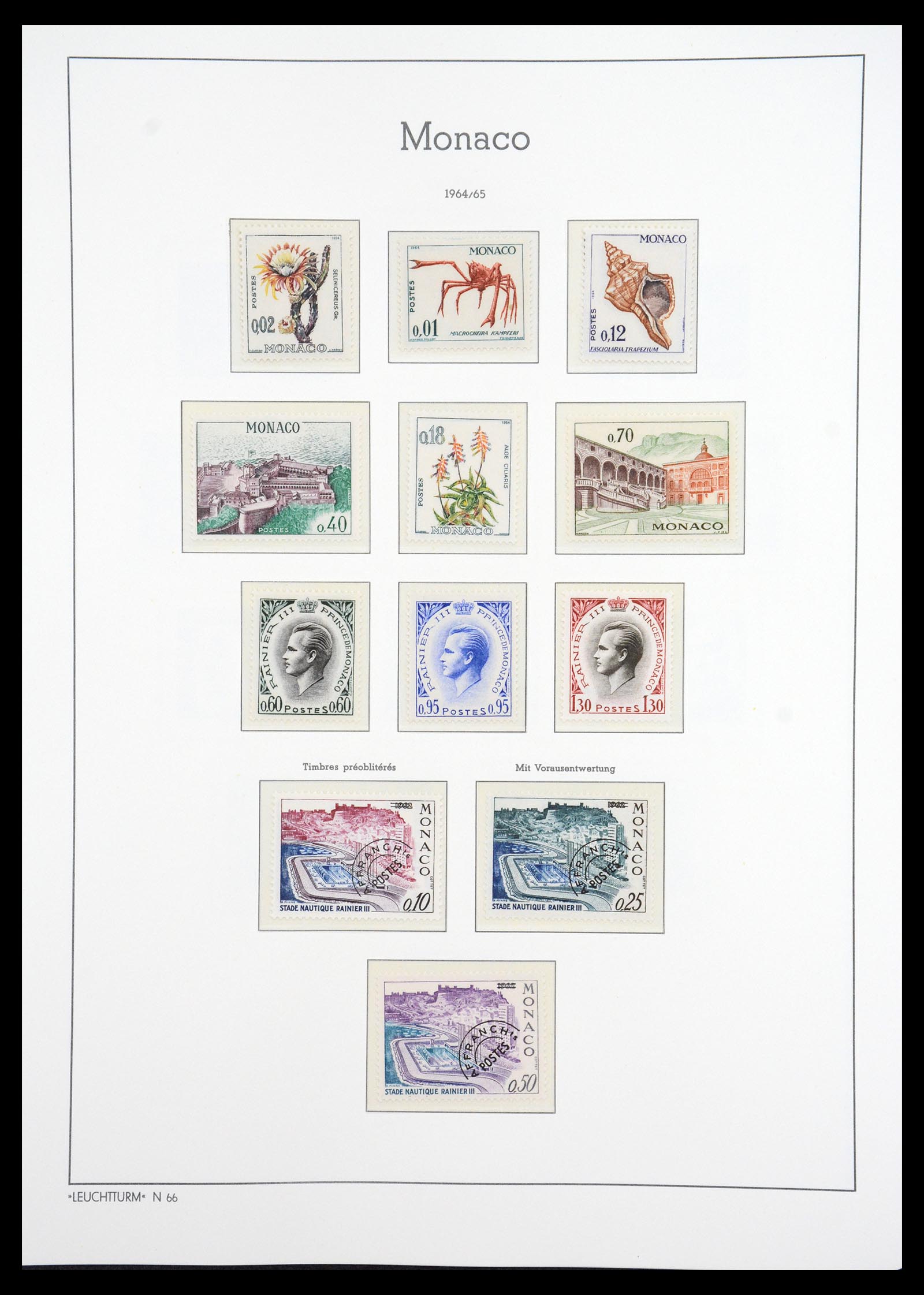 36735 089 - Postzegelverzameling 36735 Monaco 1885-1966.