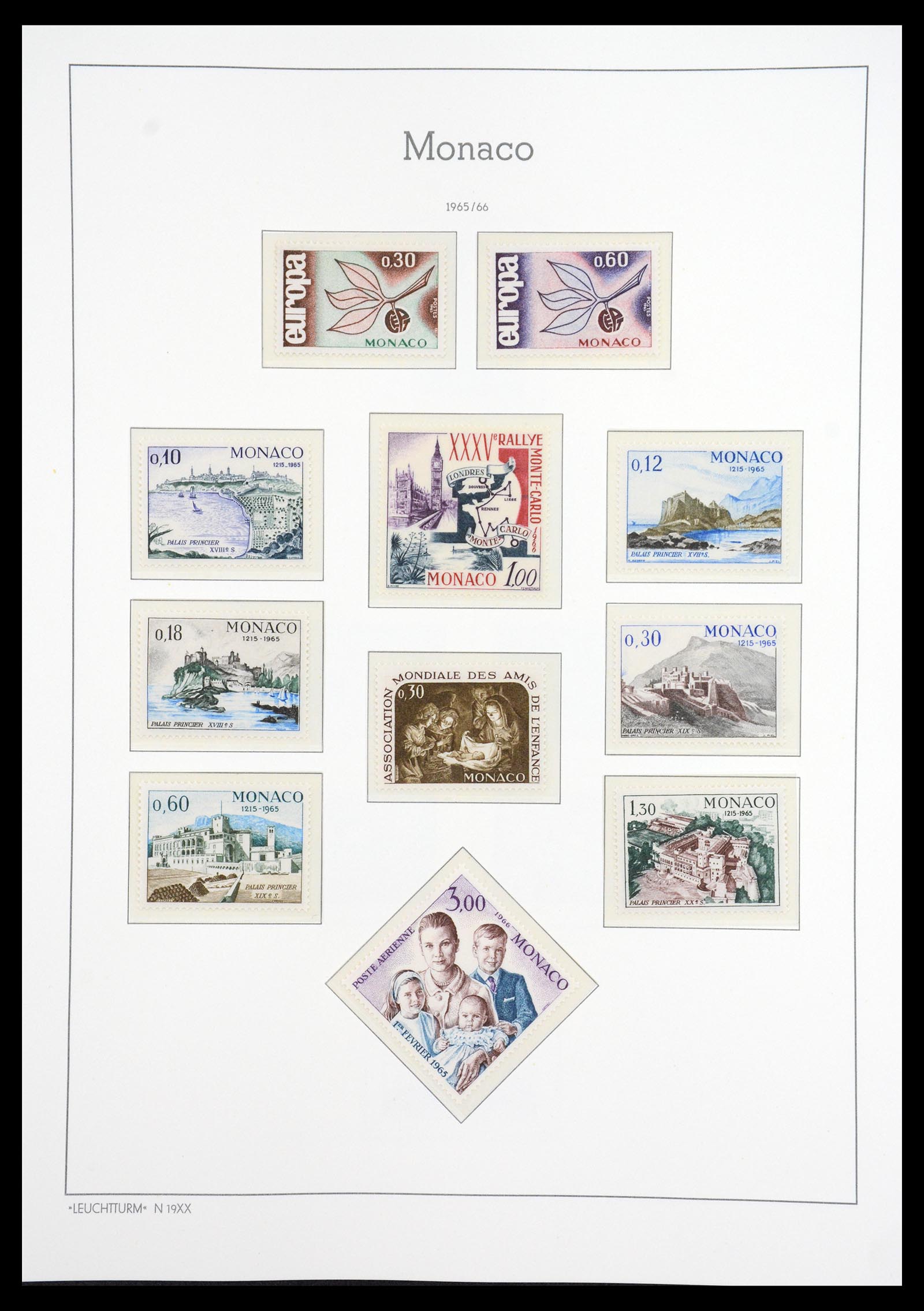 36735 091 - Postzegelverzameling 36735 Monaco 1885-1966.