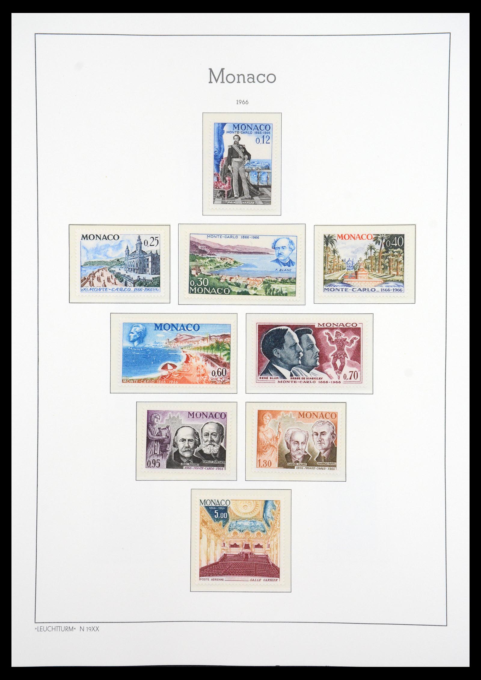 36735 092 - Postzegelverzameling 36735 Monaco 1885-1966.