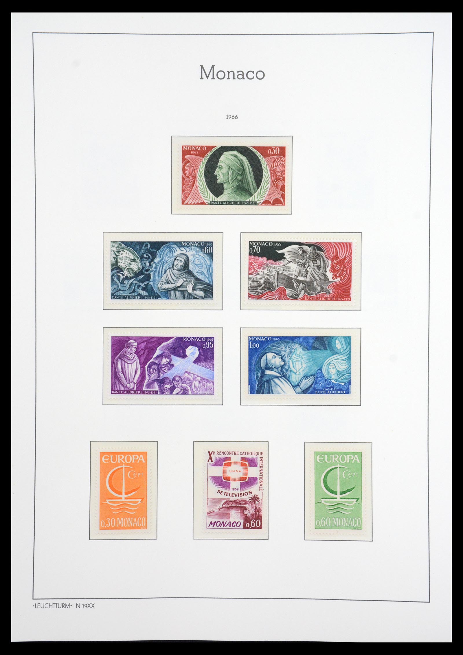 36735 093 - Postzegelverzameling 36735 Monaco 1885-1966.