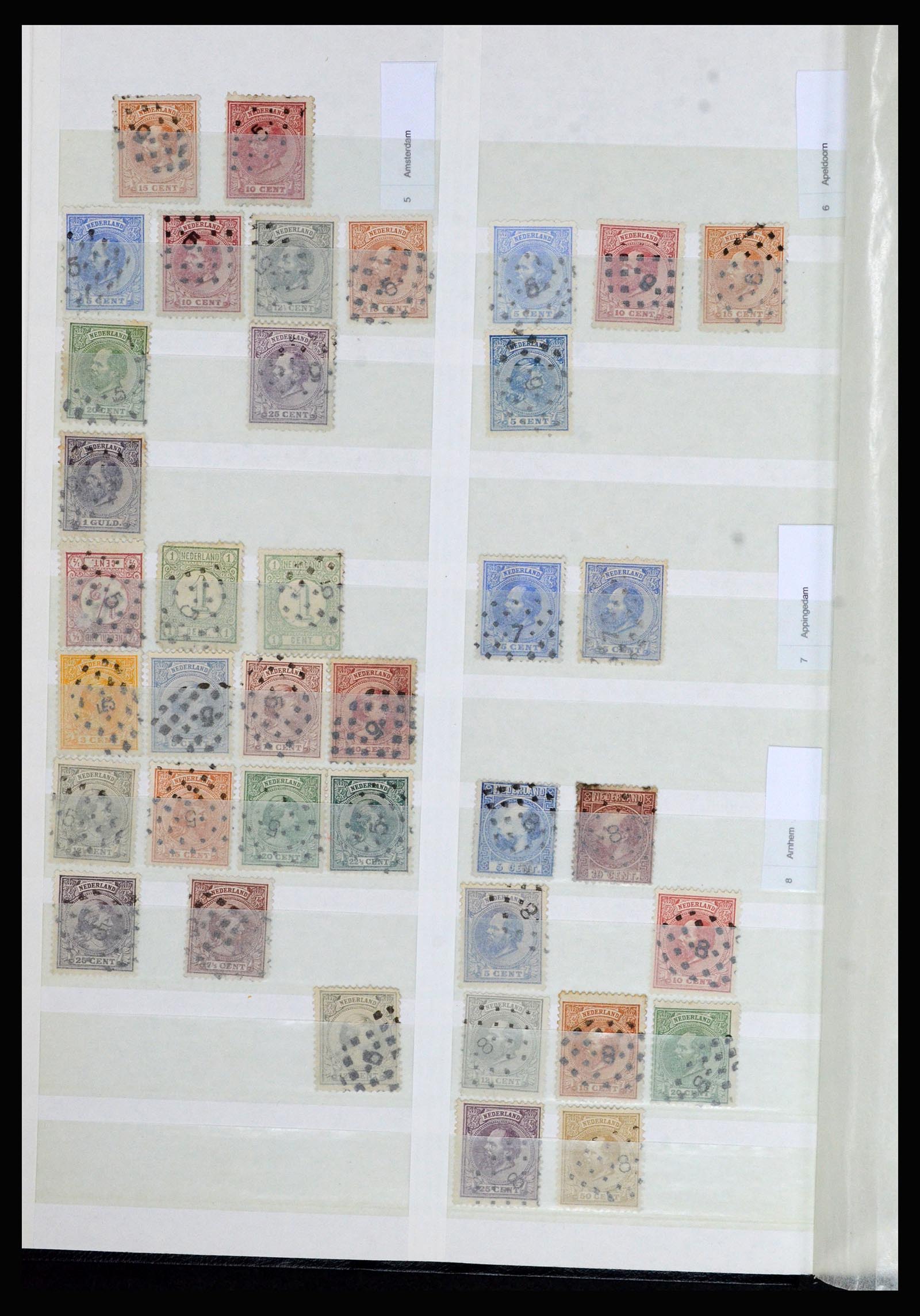 36739 002 - Stamp collection 36739 Netherlands numeral cancels.