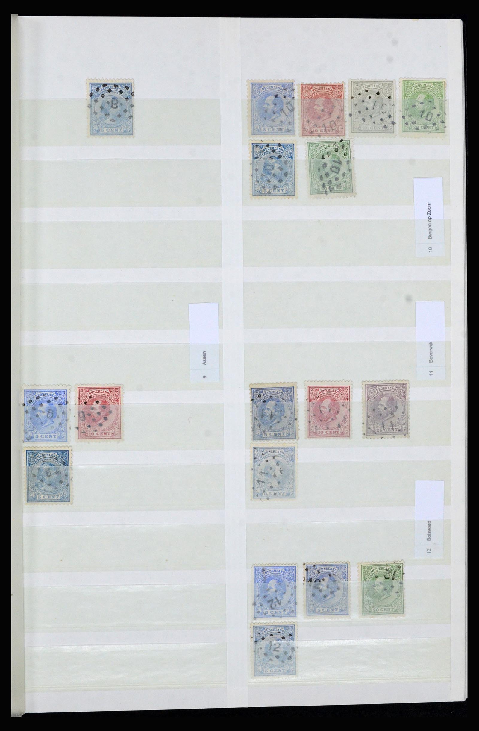 36739 003 - Stamp collection 36739 Netherlands numeral cancels.