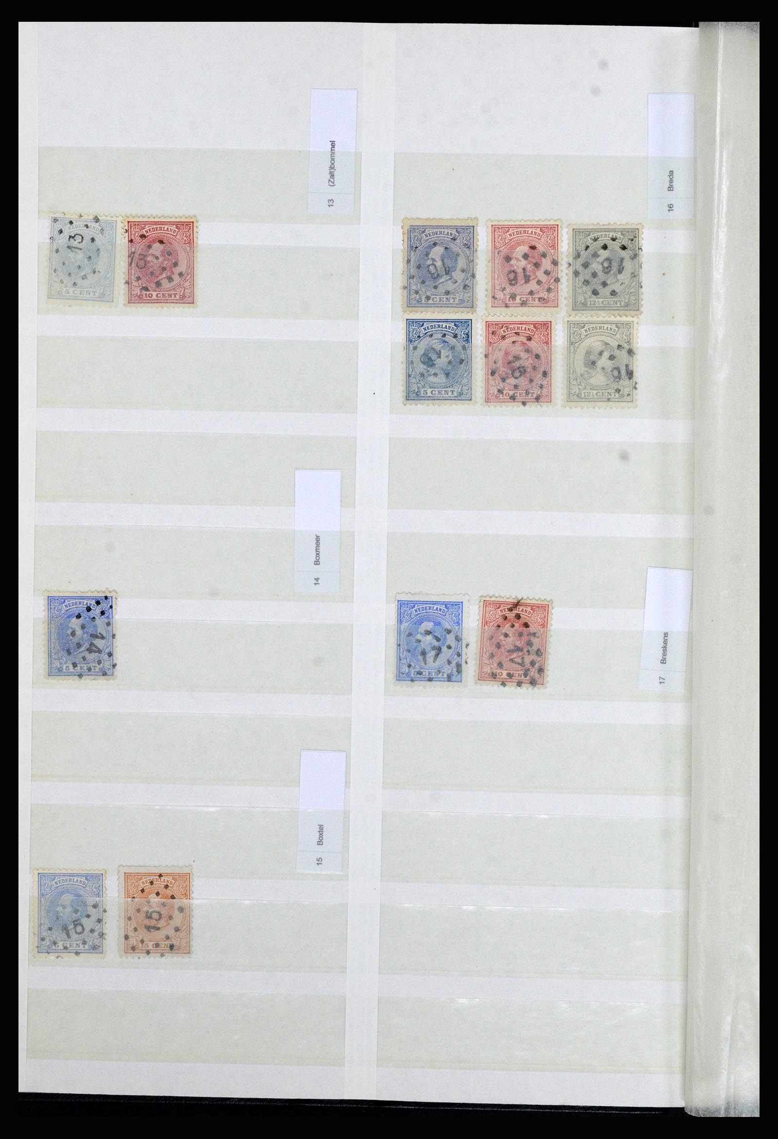 36739 004 - Stamp collection 36739 Netherlands numeral cancels.