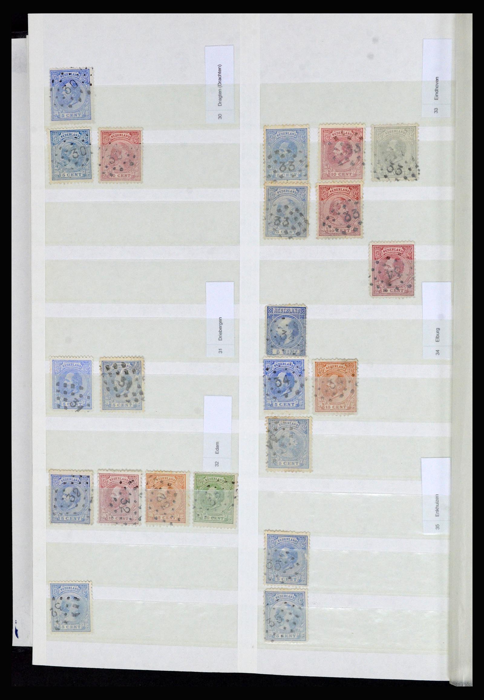 36739 008 - Stamp collection 36739 Netherlands numeral cancels.