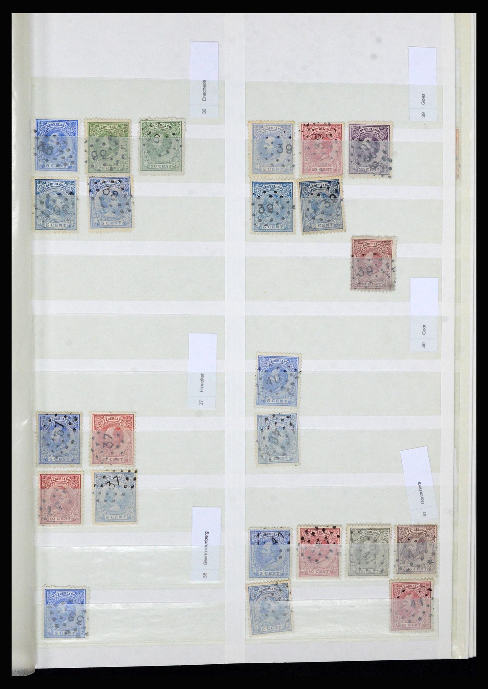 36739 009 - Stamp collection 36739 Netherlands numeral cancels.