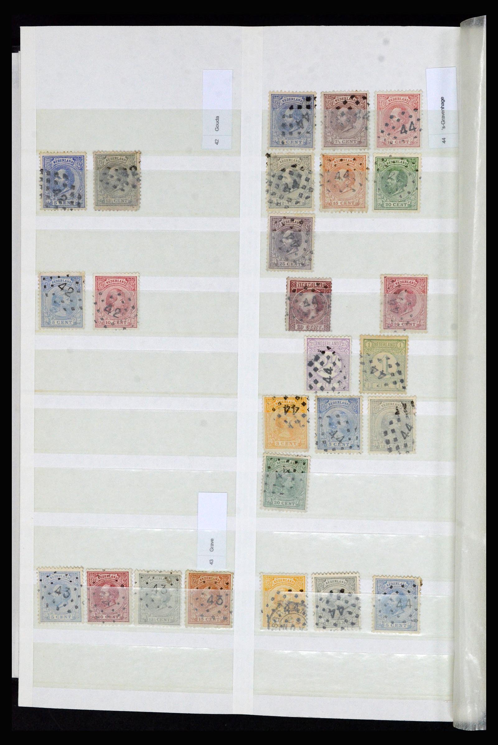 36739 010 - Stamp collection 36739 Netherlands numeral cancels.
