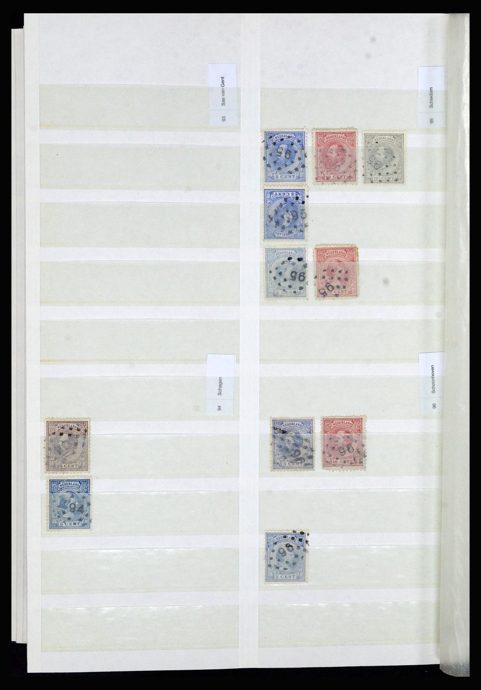 36739 022 - Stamp collection 36739 Netherlands numeral cancels.