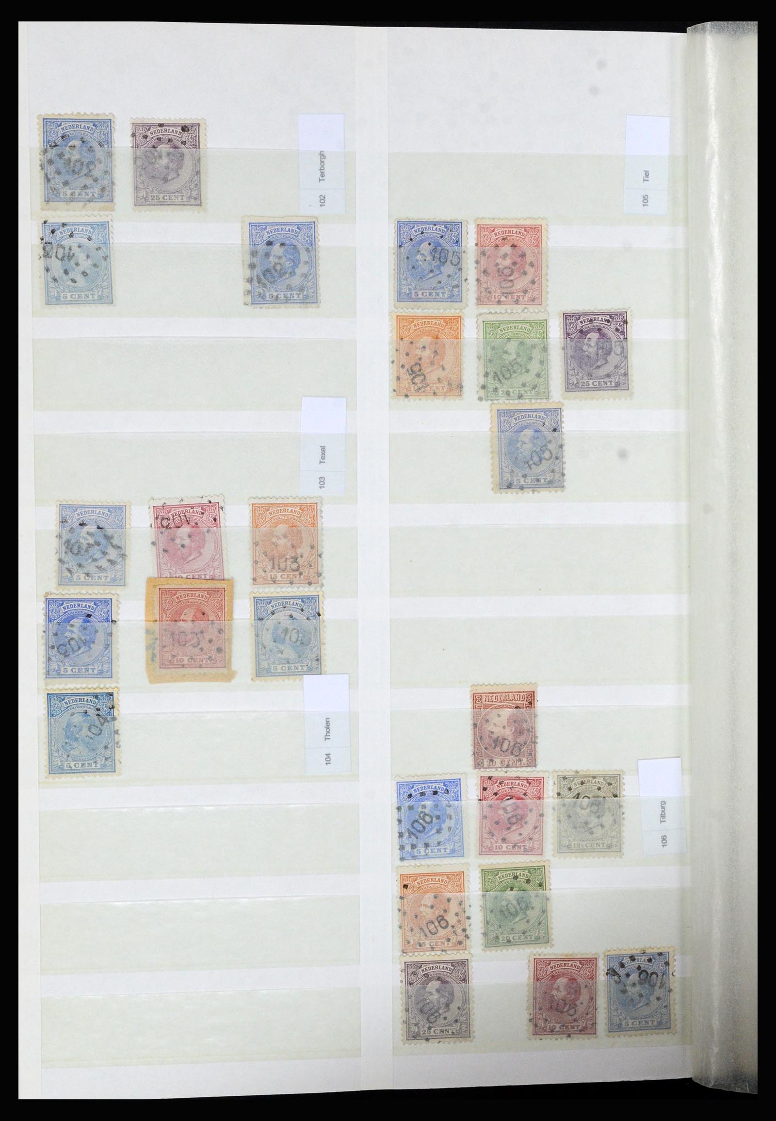 36739 024 - Stamp collection 36739 Netherlands numeral cancels.