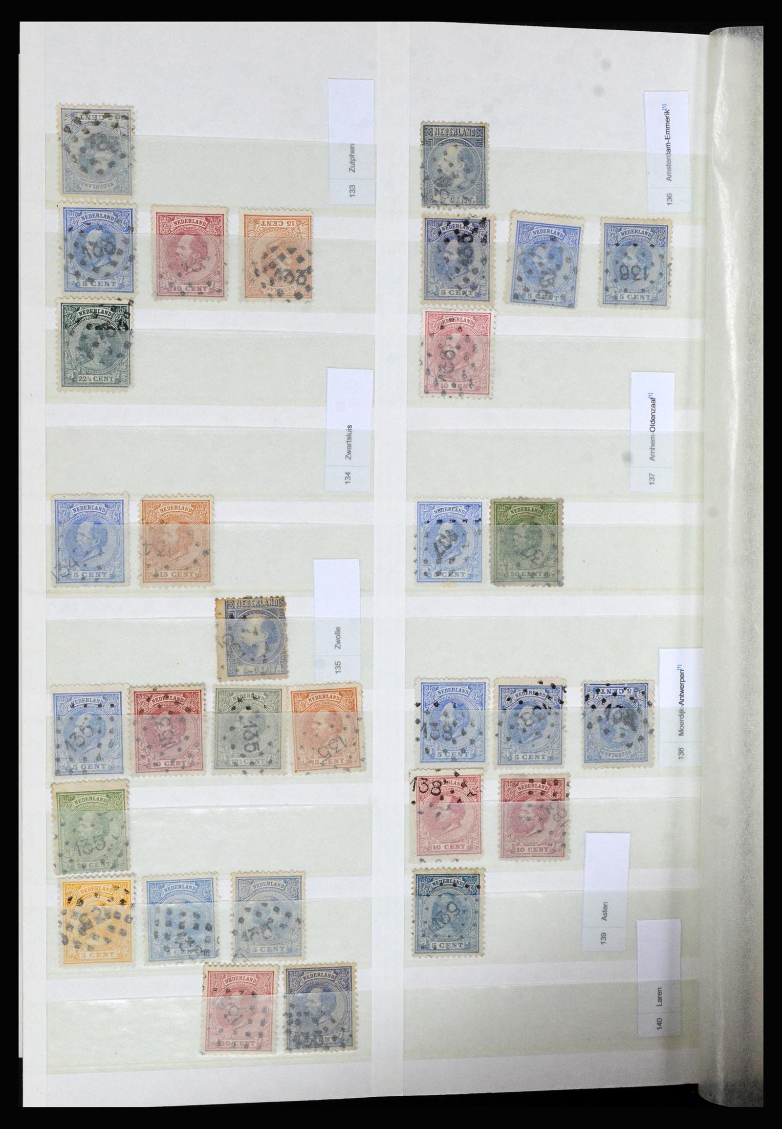36739 030 - Stamp collection 36739 Netherlands numeral cancels.