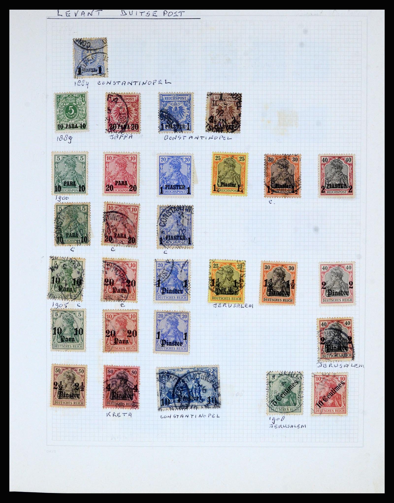 36741 008 - Postzegelverzameling 36741 Wereld 1850-1930.