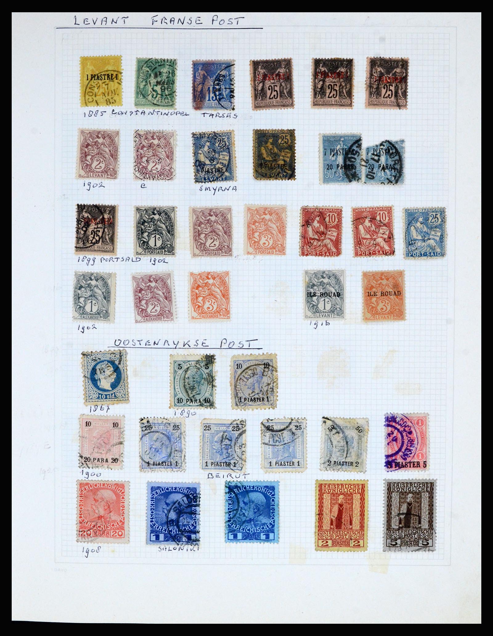 36741 009 - Postzegelverzameling 36741 Wereld 1850-1930.