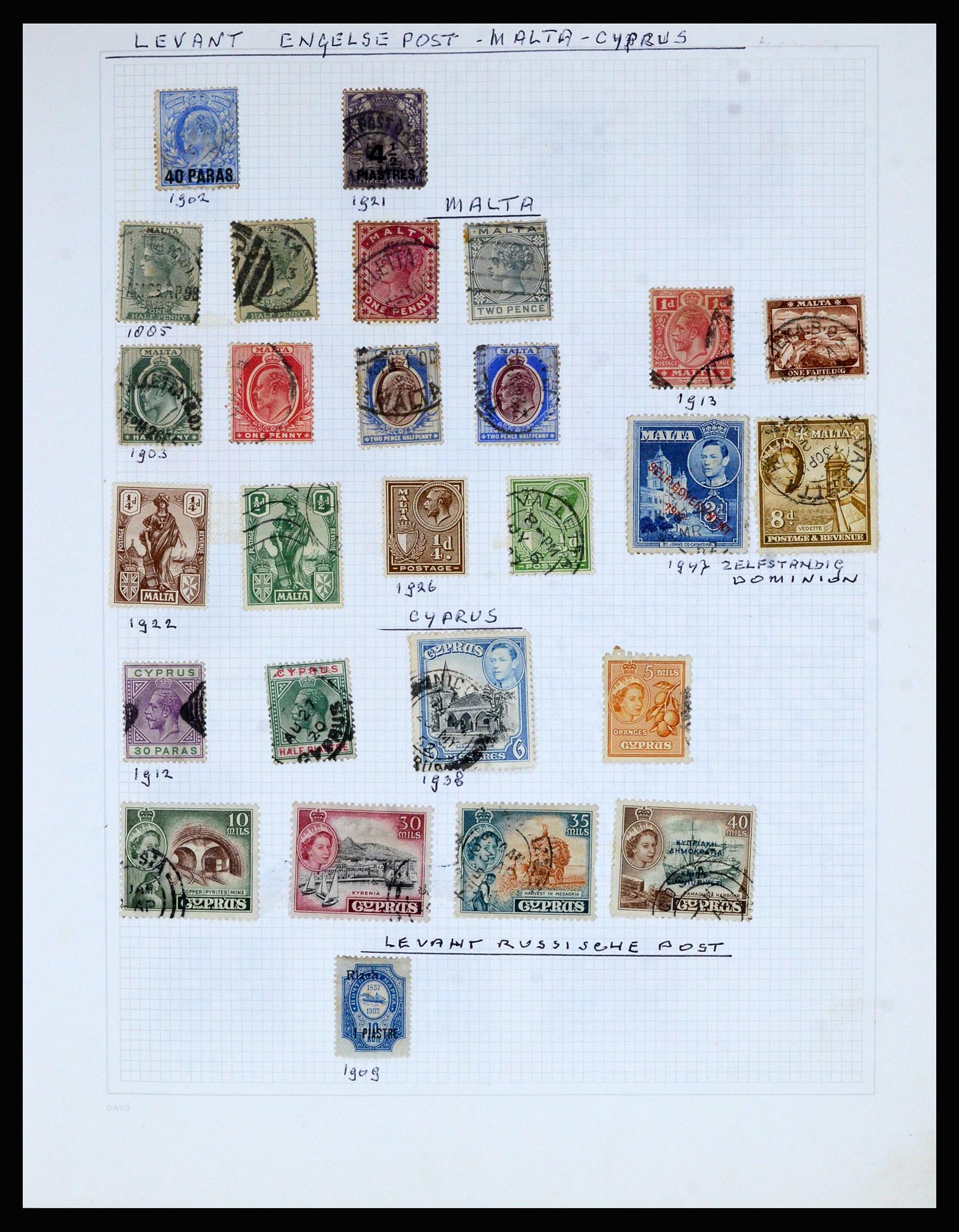 36741 010 - Postzegelverzameling 36741 Wereld 1850-1930.