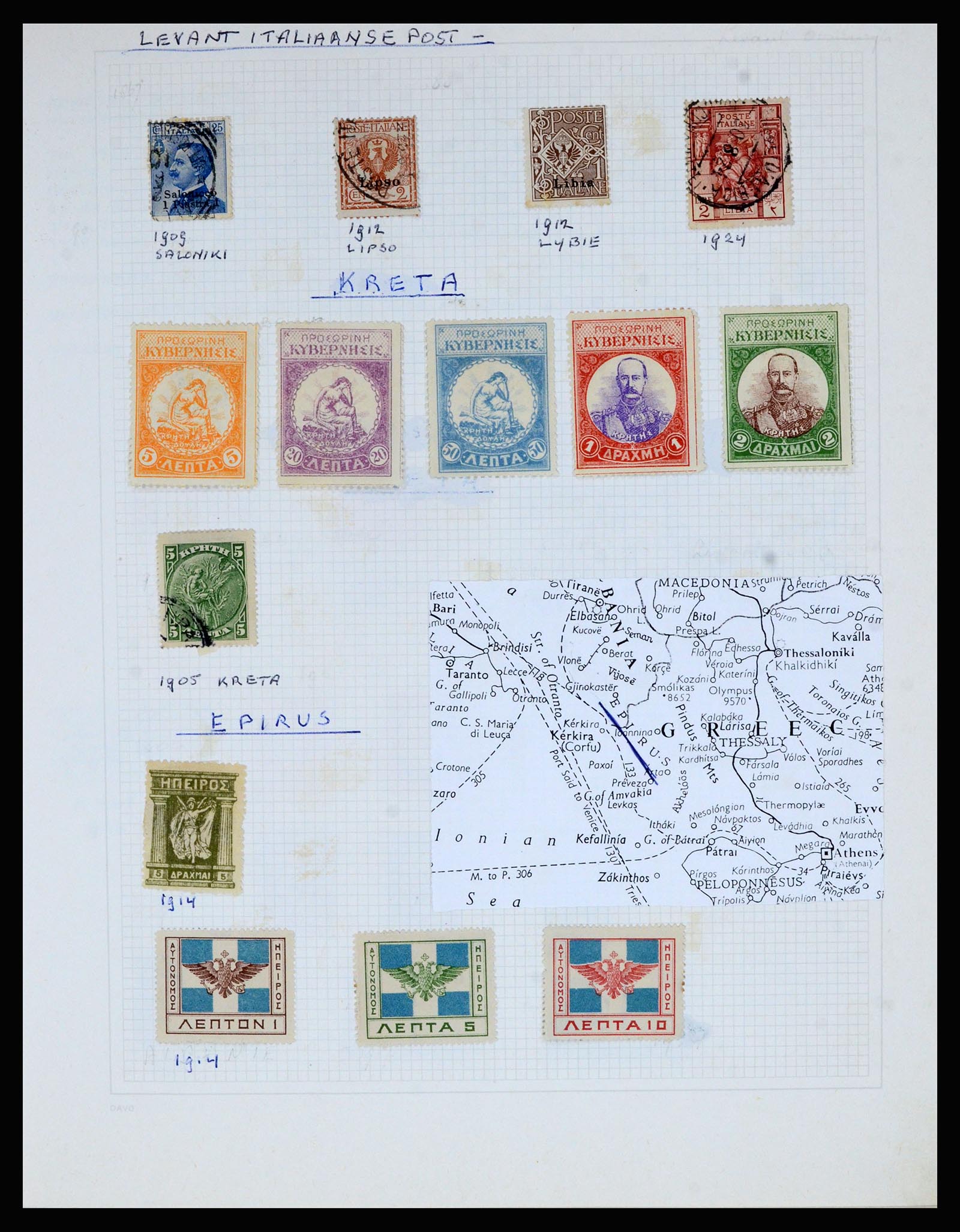 36741 011 - Postzegelverzameling 36741 Wereld 1850-1930.