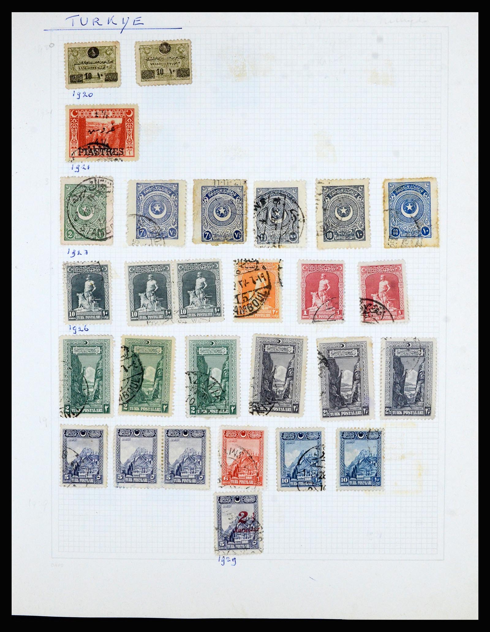 36741 017 - Postzegelverzameling 36741 Wereld 1850-1930.