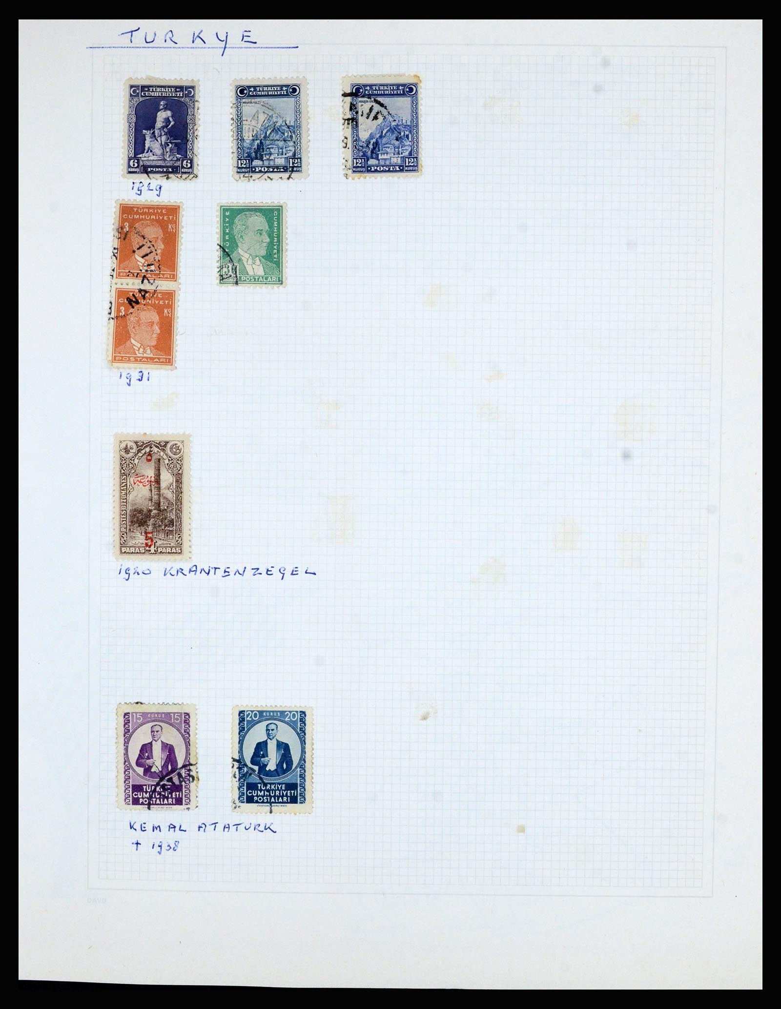 36741 018 - Postzegelverzameling 36741 Wereld 1850-1930.