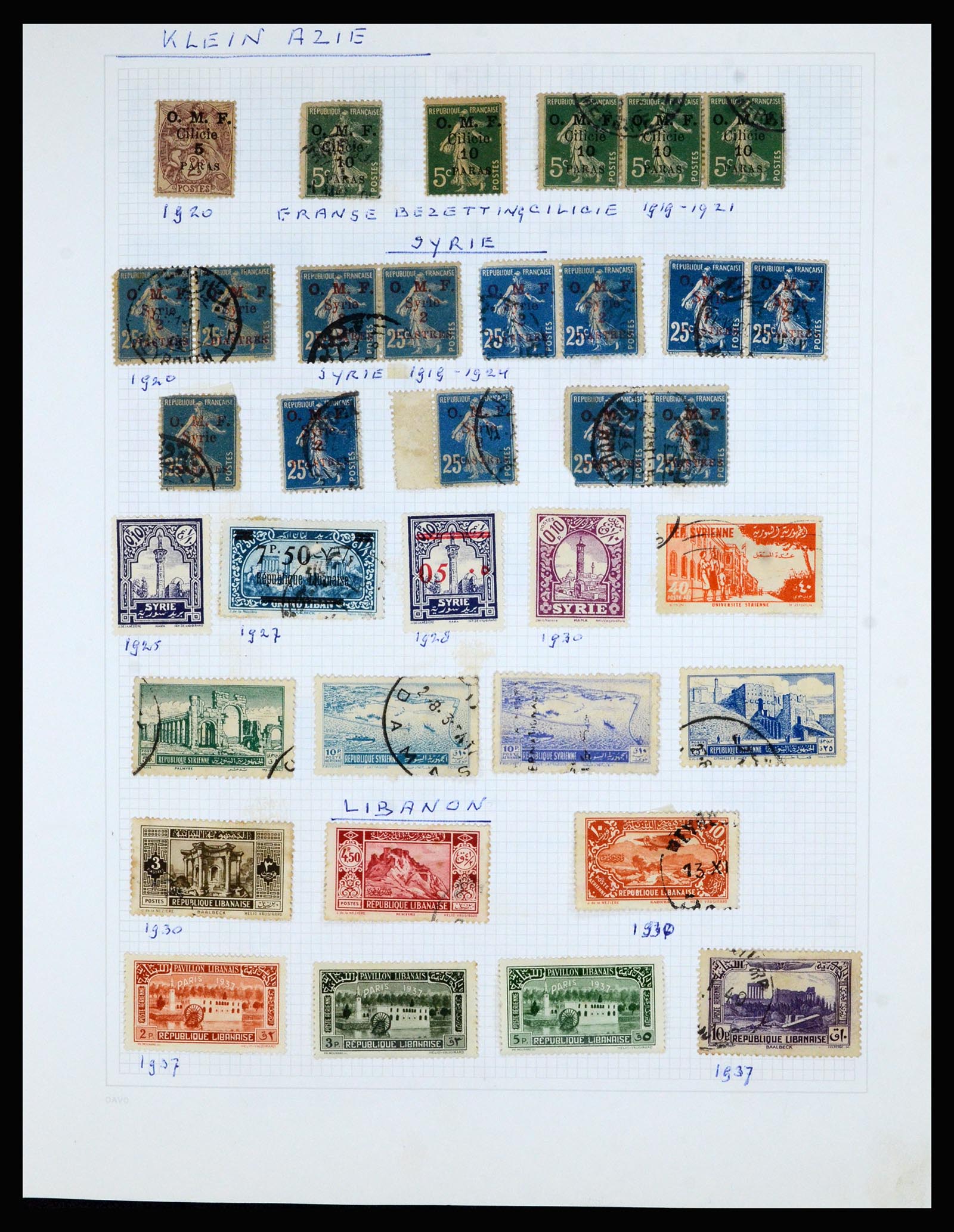 36741 020 - Postzegelverzameling 36741 Wereld 1850-1930.