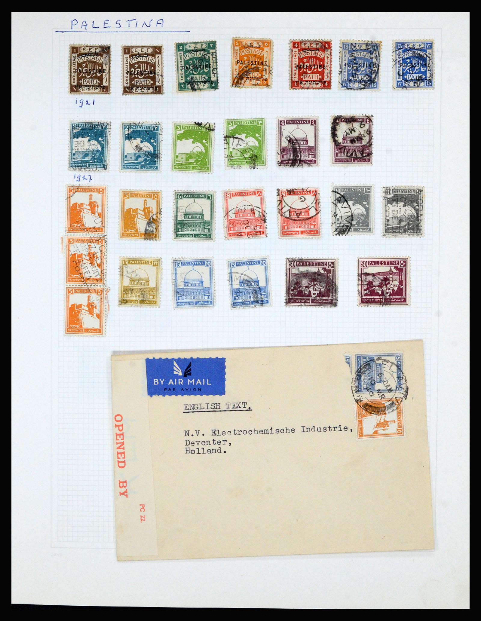 36741 021 - Postzegelverzameling 36741 Wereld 1850-1930.