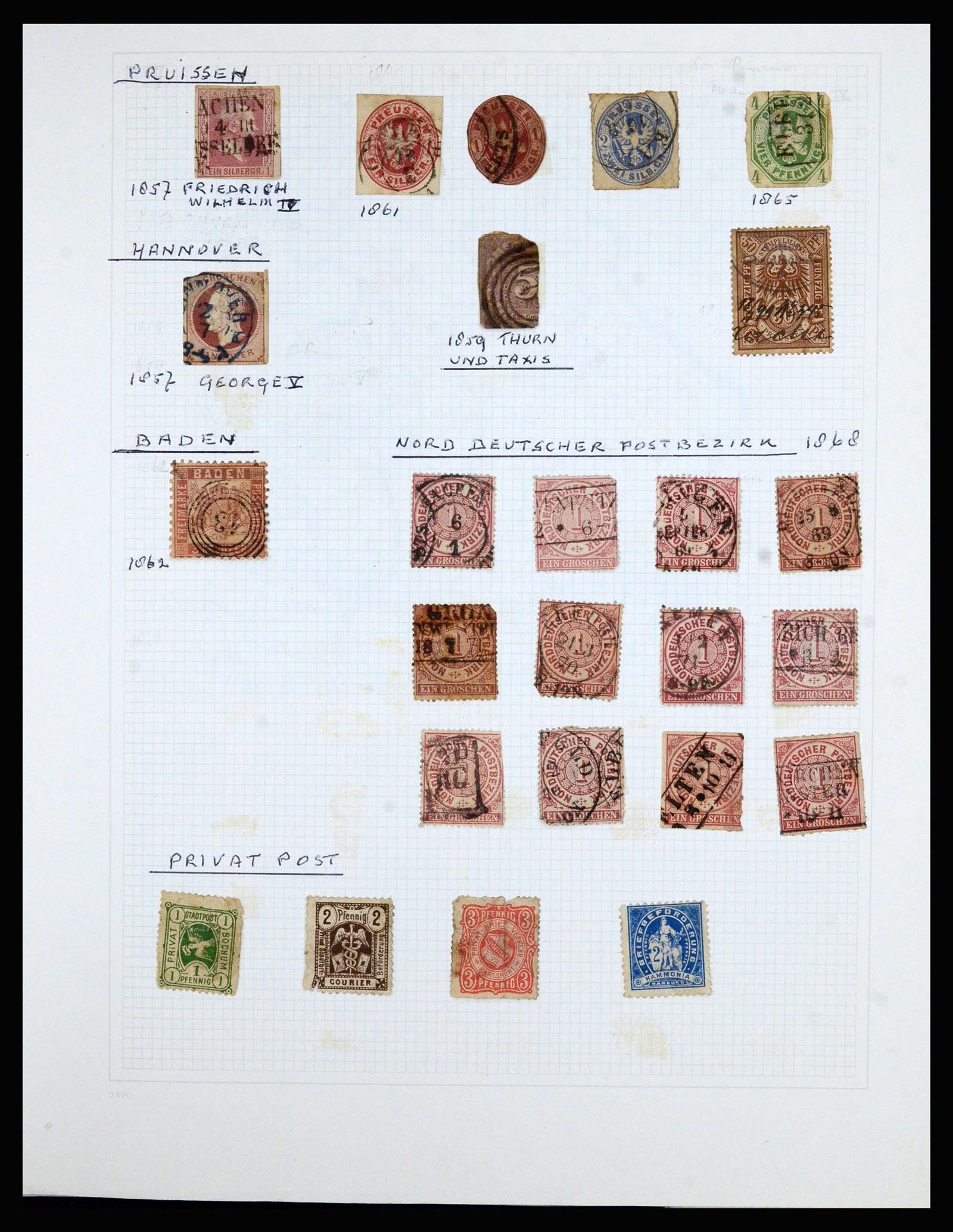36741 023 - Postzegelverzameling 36741 Wereld 1850-1930.