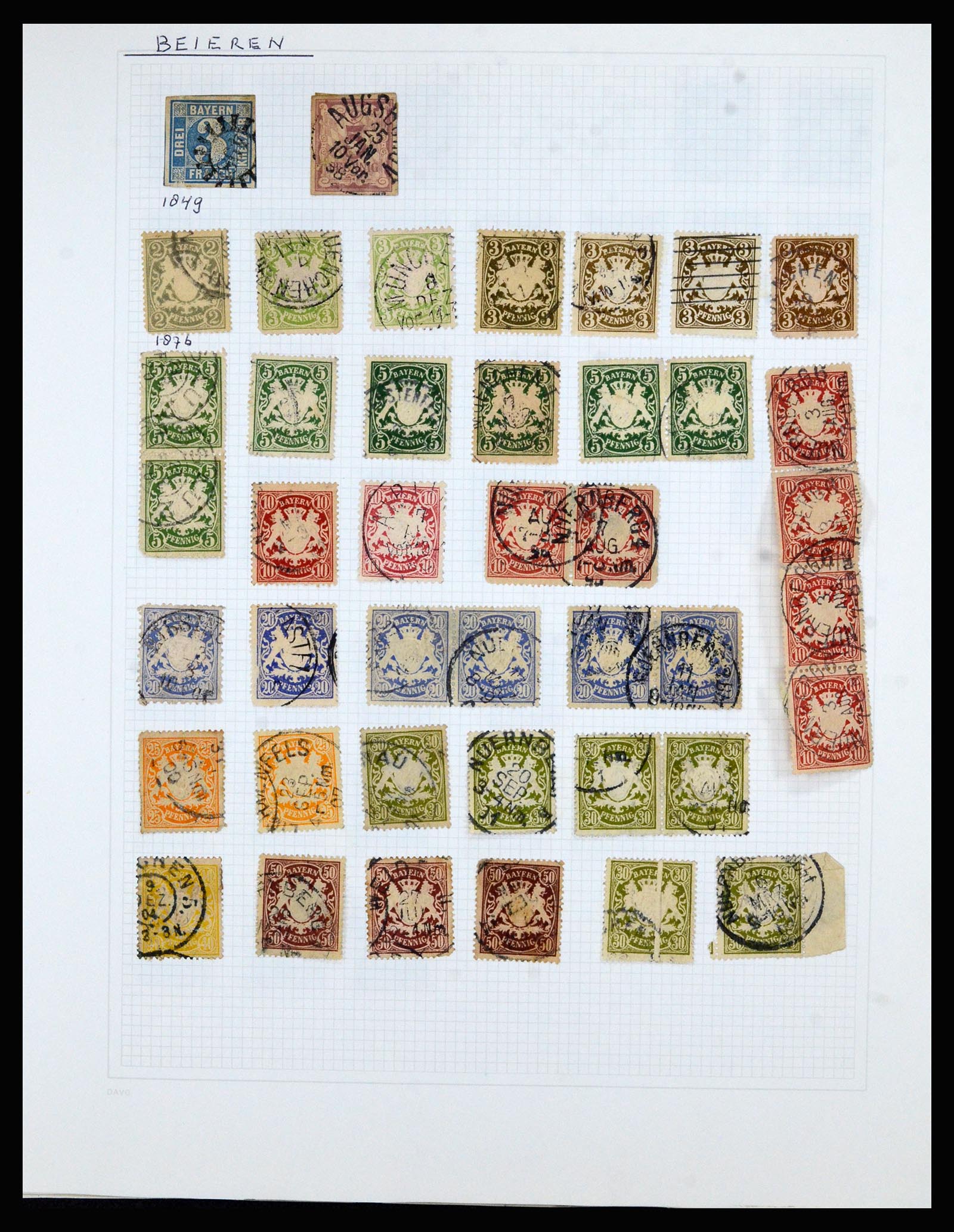 36741 024 - Postzegelverzameling 36741 Wereld 1850-1930.