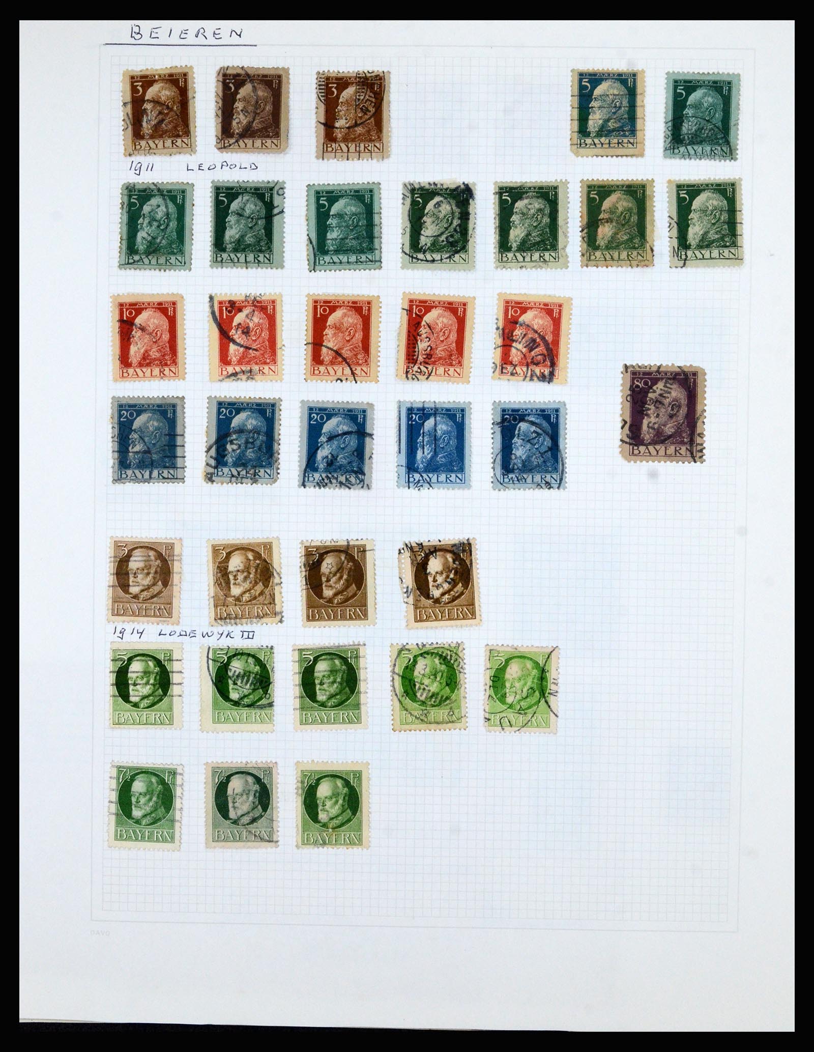 36741 025 - Postzegelverzameling 36741 Wereld 1850-1930.