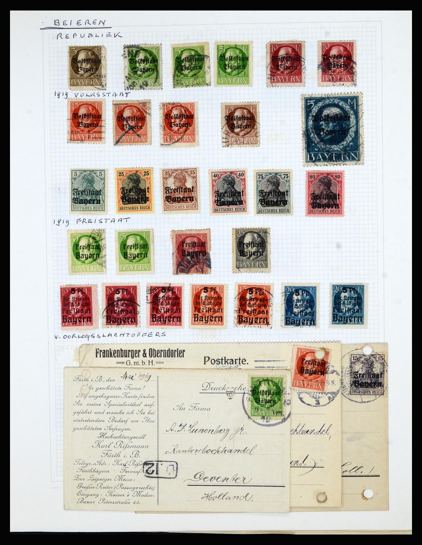 36741 027 - Postzegelverzameling 36741 Wereld 1850-1930.