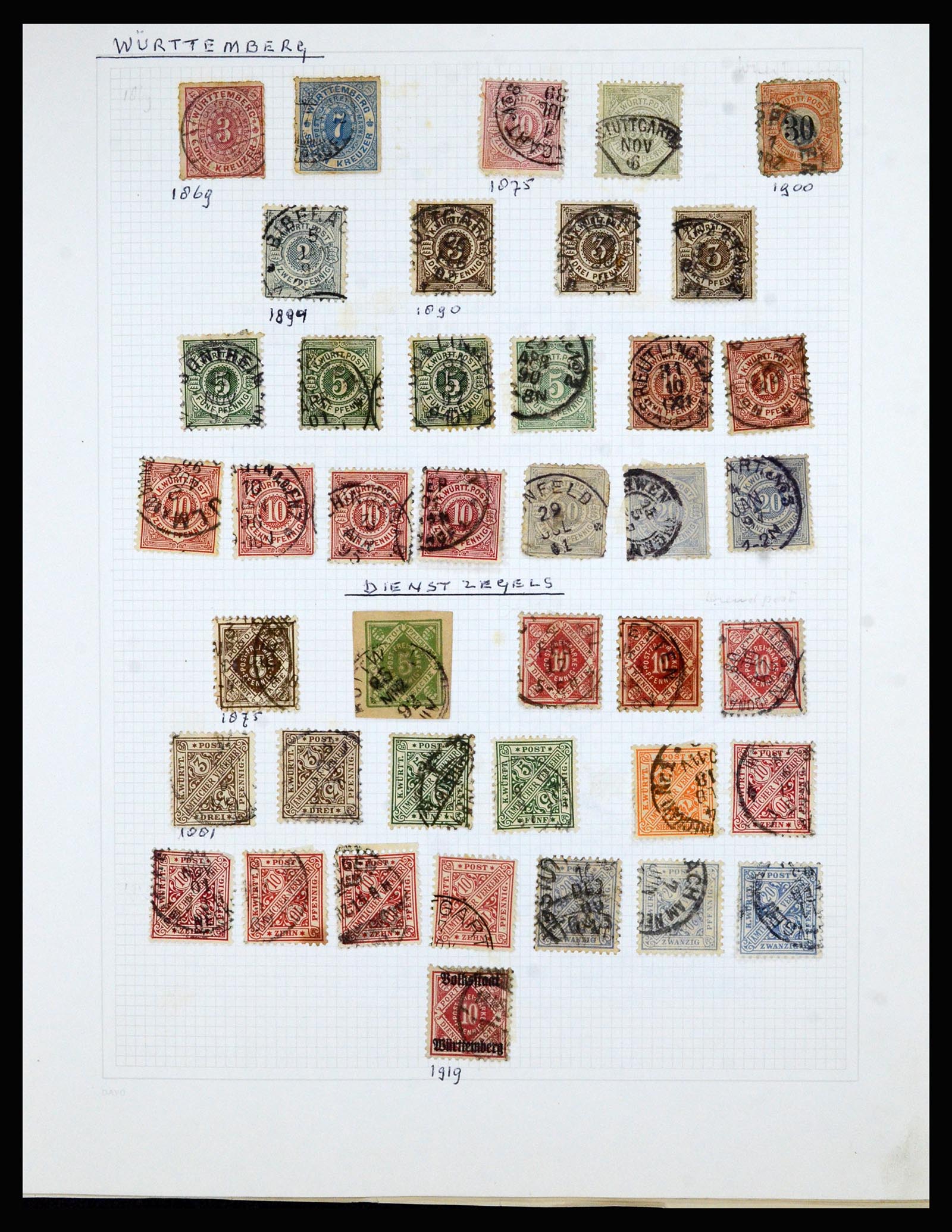 36741 029 - Postzegelverzameling 36741 Wereld 1850-1930.