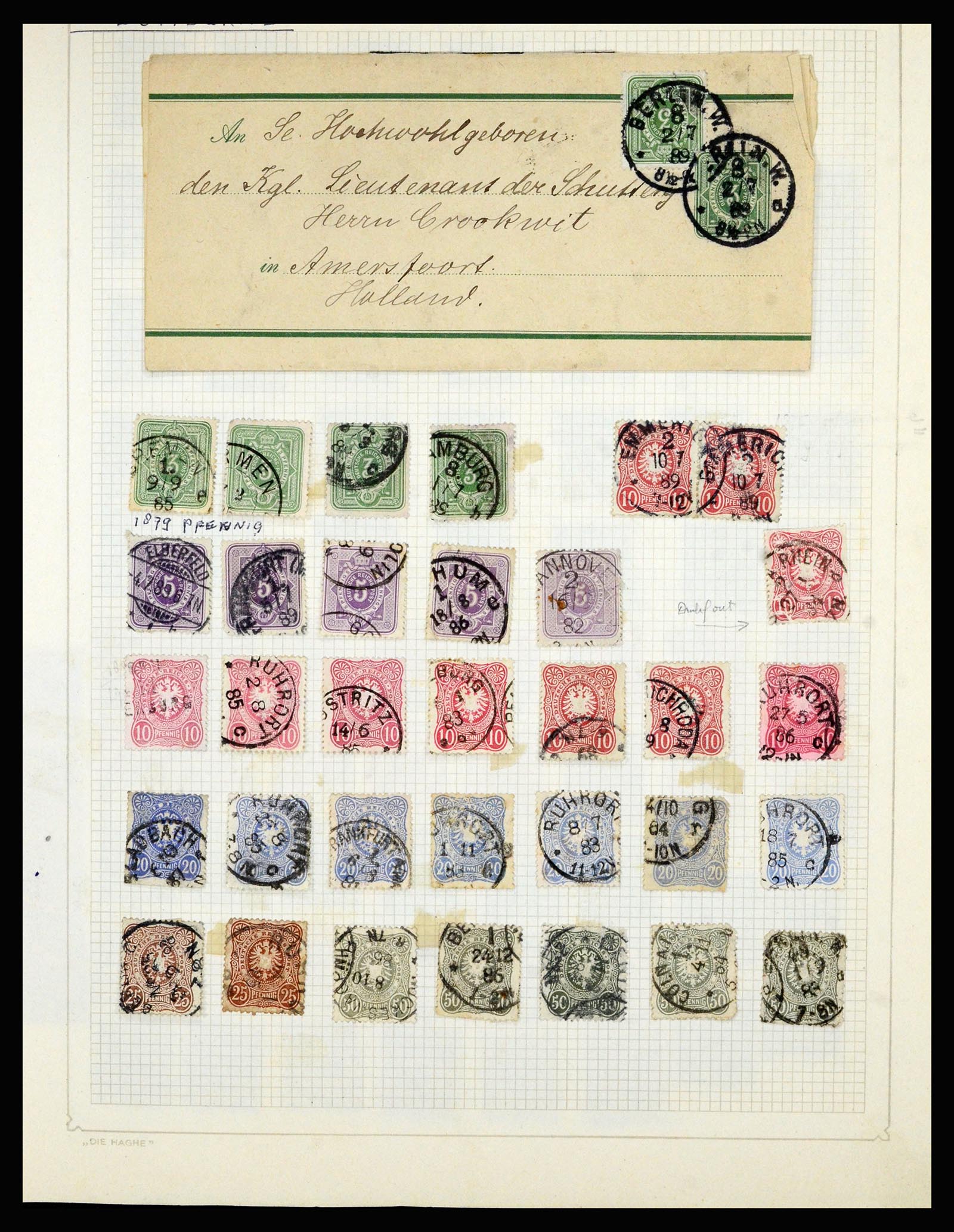 36741 031 - Postzegelverzameling 36741 Wereld 1850-1930.