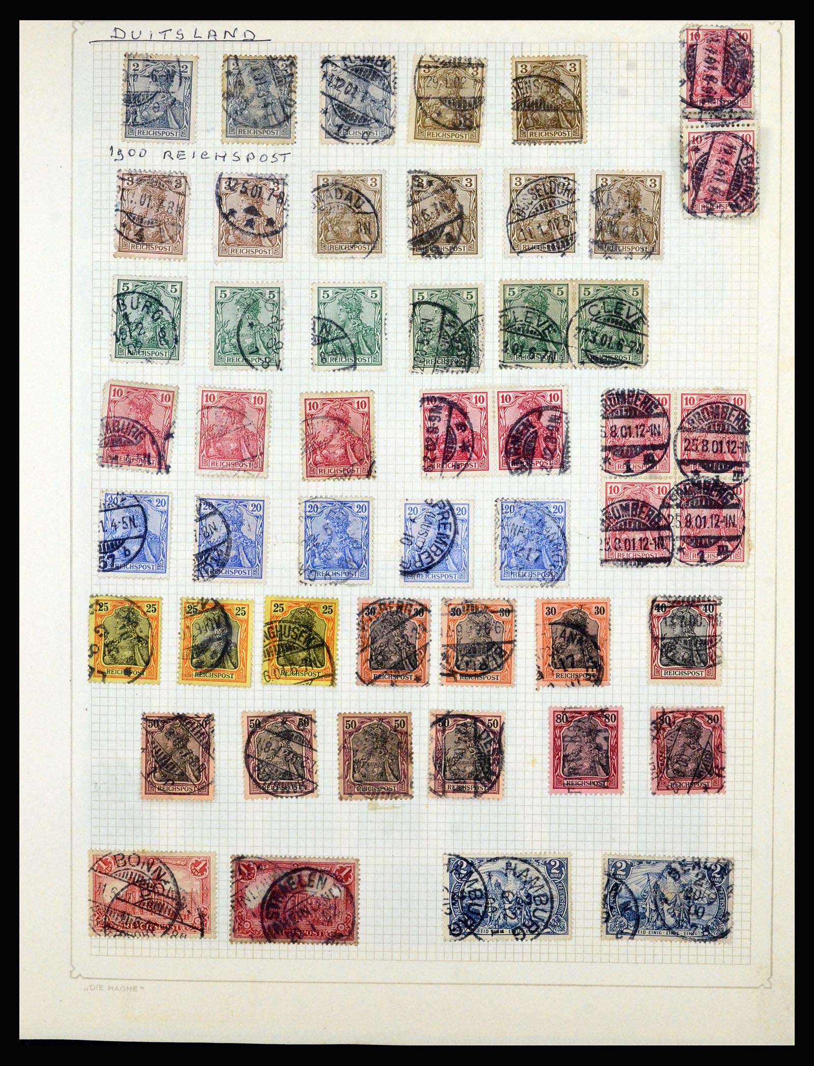 36741 033 - Postzegelverzameling 36741 Wereld 1850-1930.