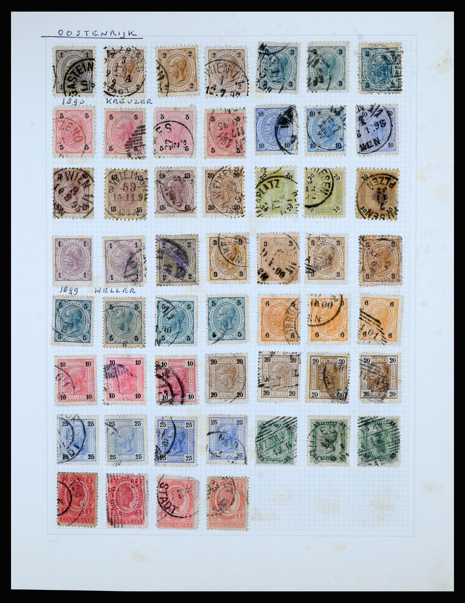 36741 038 - Postzegelverzameling 36741 Wereld 1850-1930.