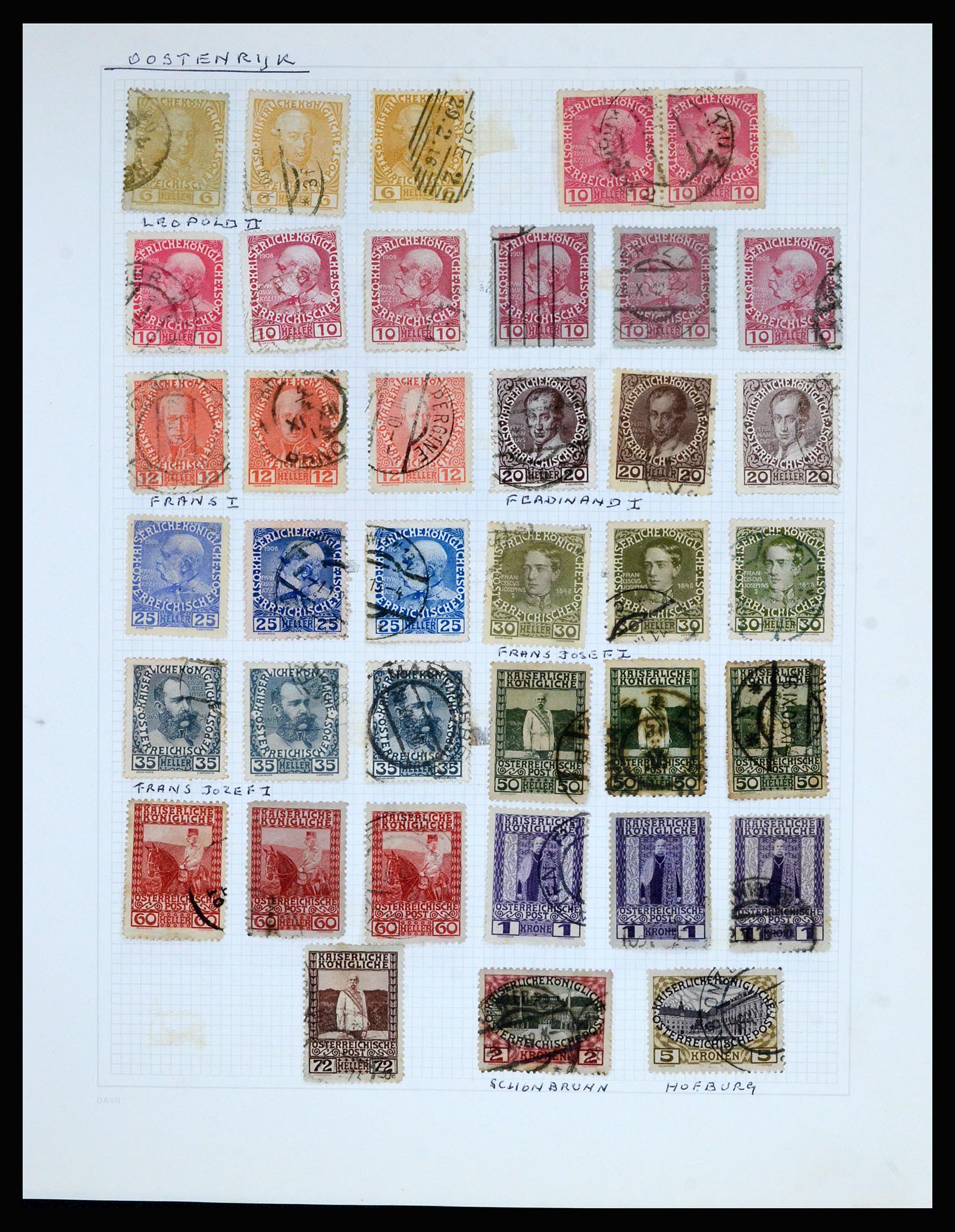 36741 040 - Postzegelverzameling 36741 Wereld 1850-1930.