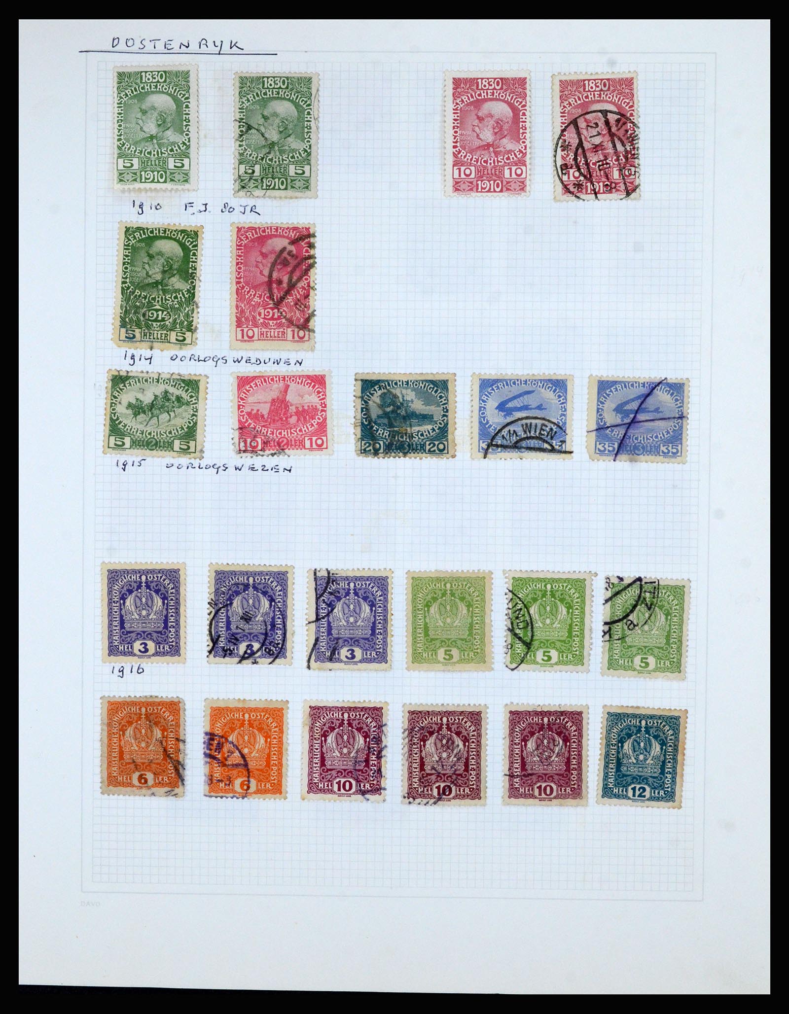 36741 041 - Postzegelverzameling 36741 Wereld 1850-1930.