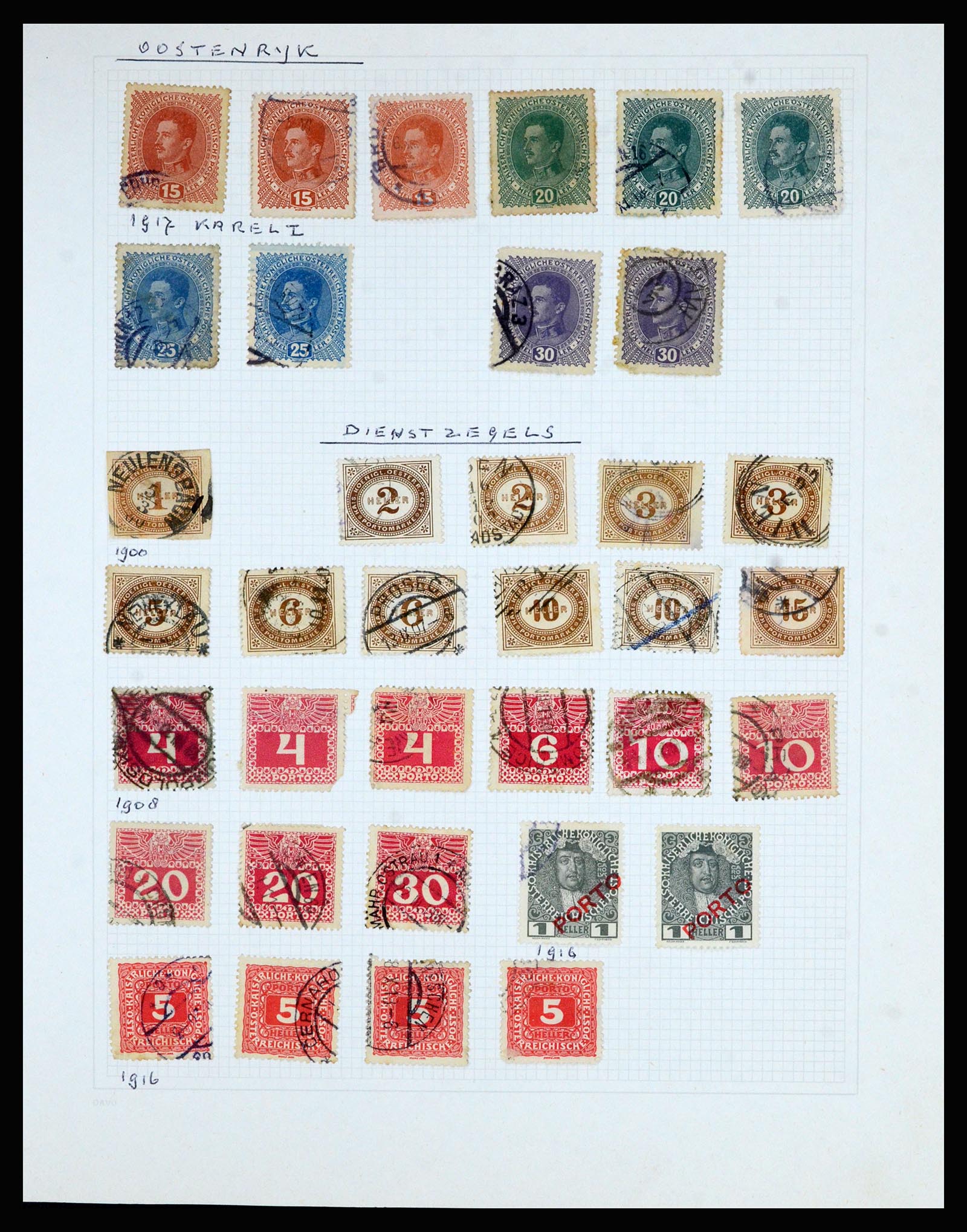 36741 043 - Postzegelverzameling 36741 Wereld 1850-1930.