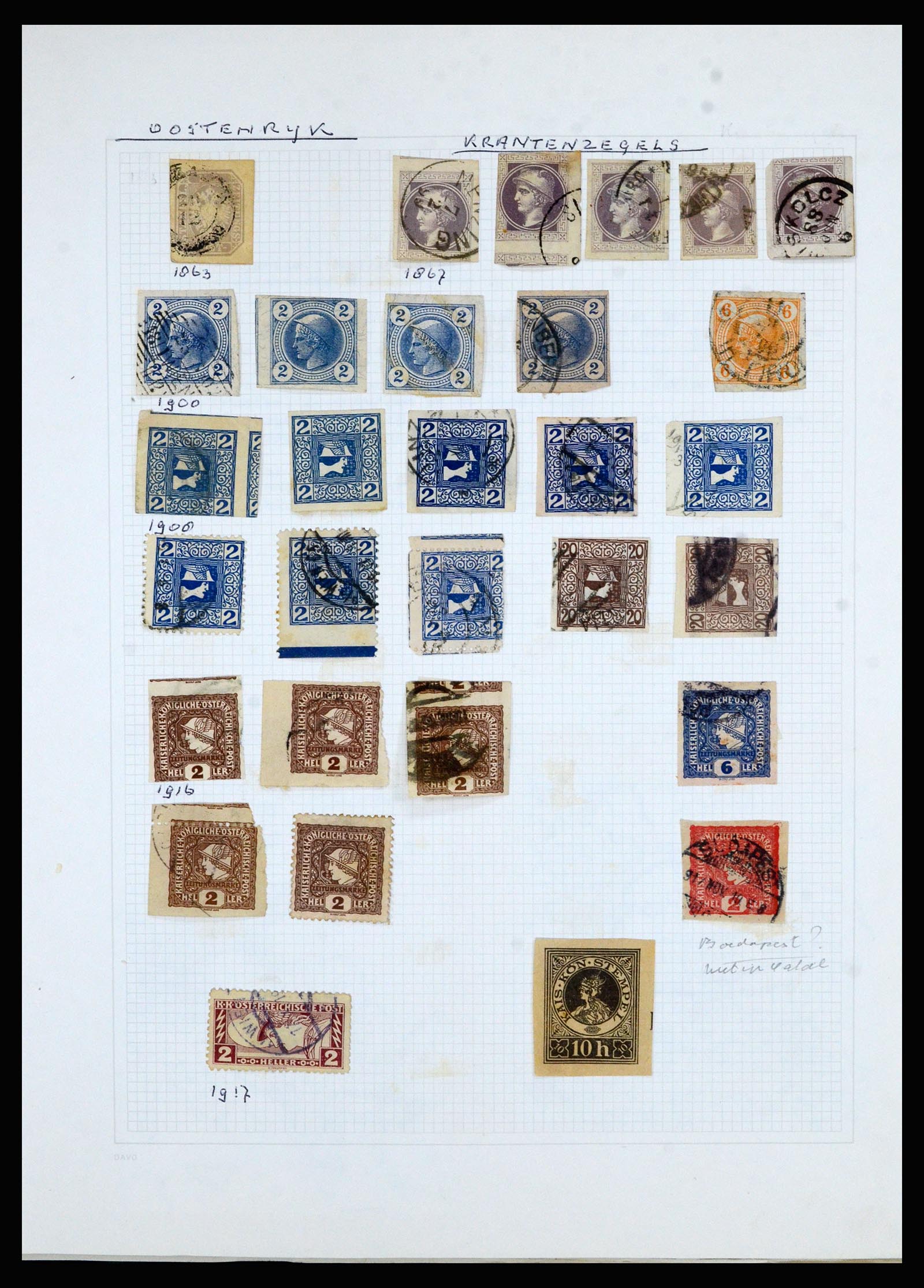 36741 044 - Postzegelverzameling 36741 Wereld 1850-1930.