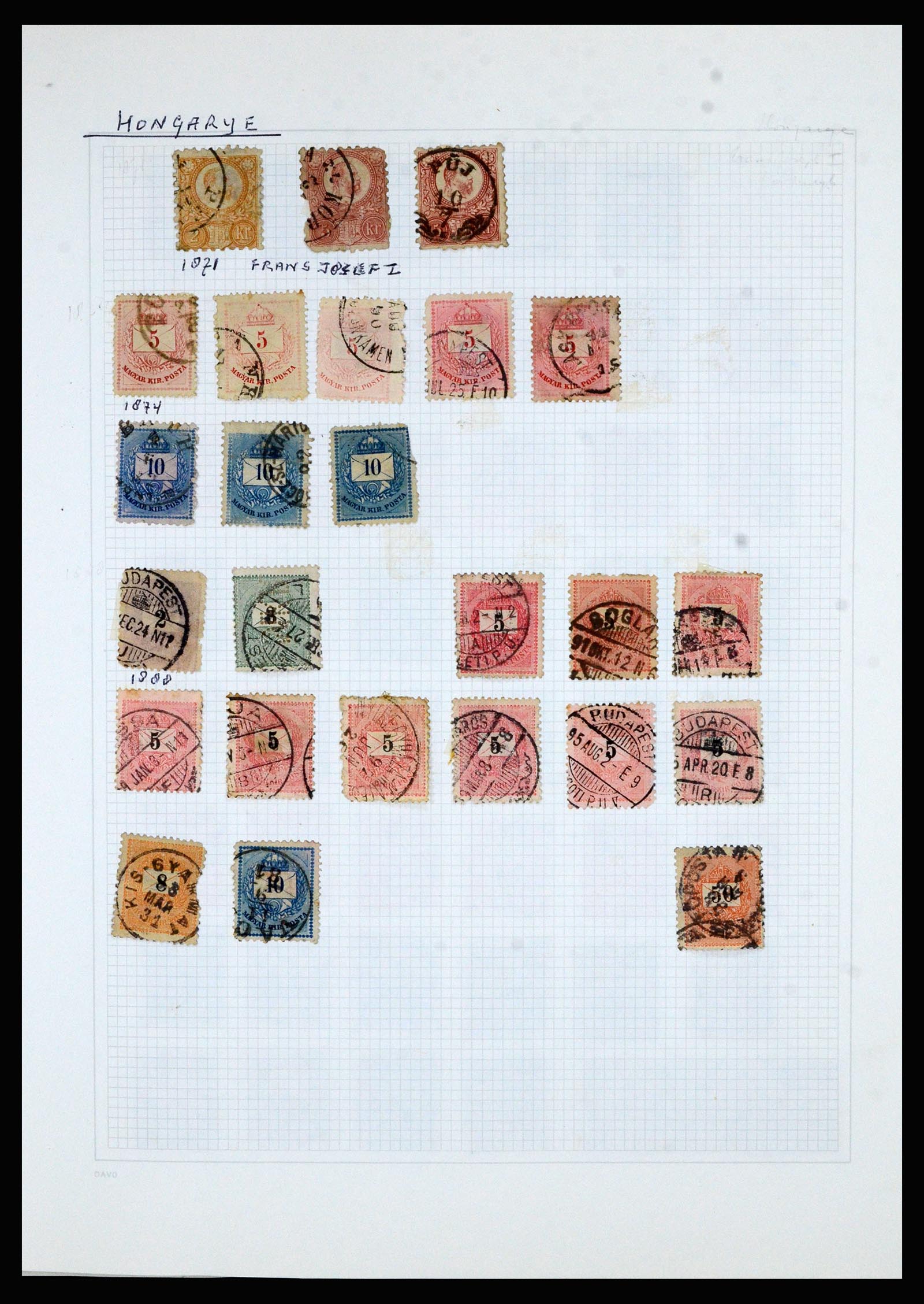 36741 045 - Postzegelverzameling 36741 Wereld 1850-1930.